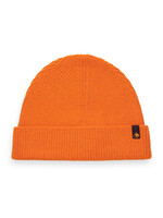 Scotch & Soda Wool-Alpaca blend rib knit beanie Siren OS