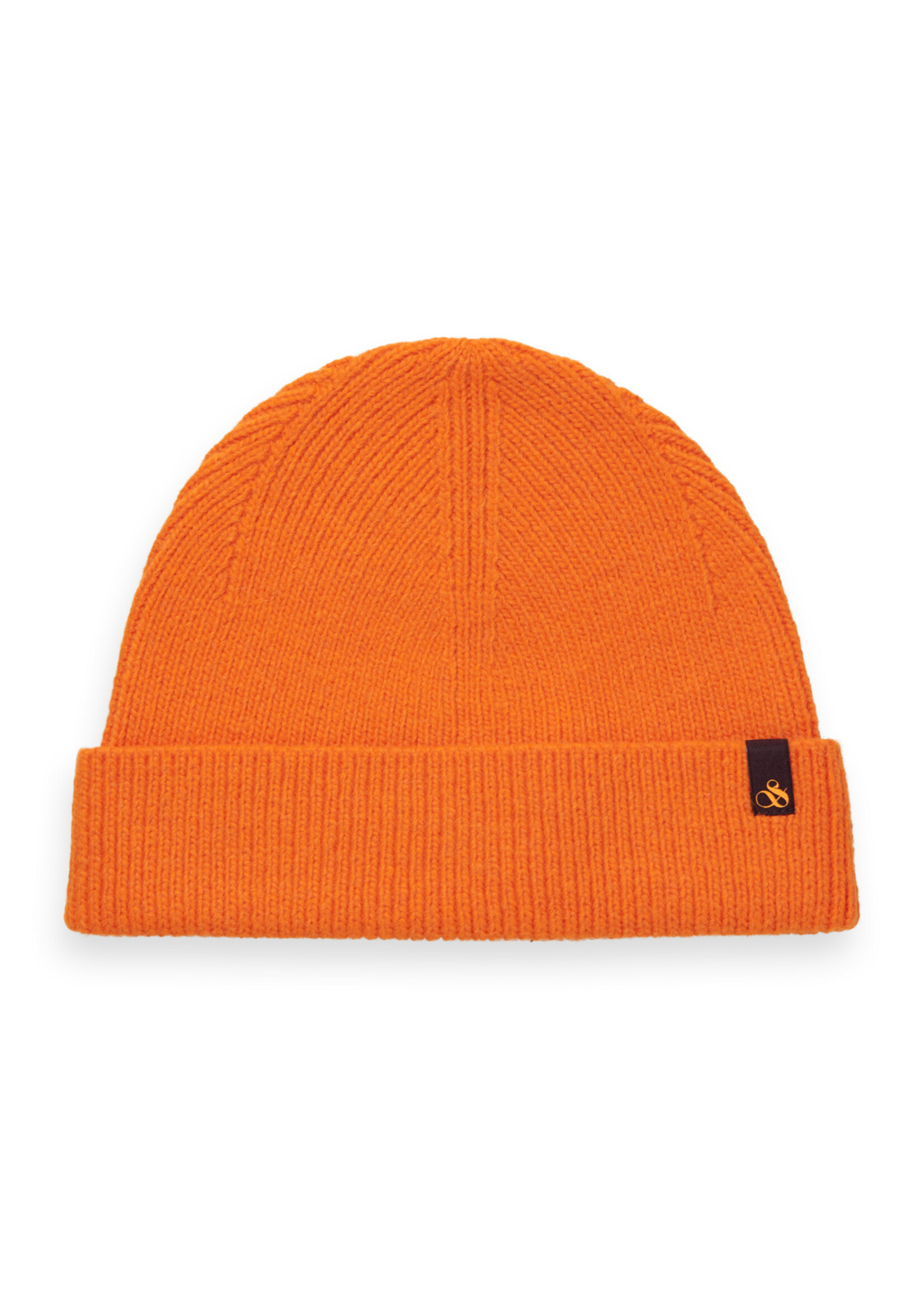 Scotch & Soda Wool-Alpaca blend rib knit beanie Siren OS