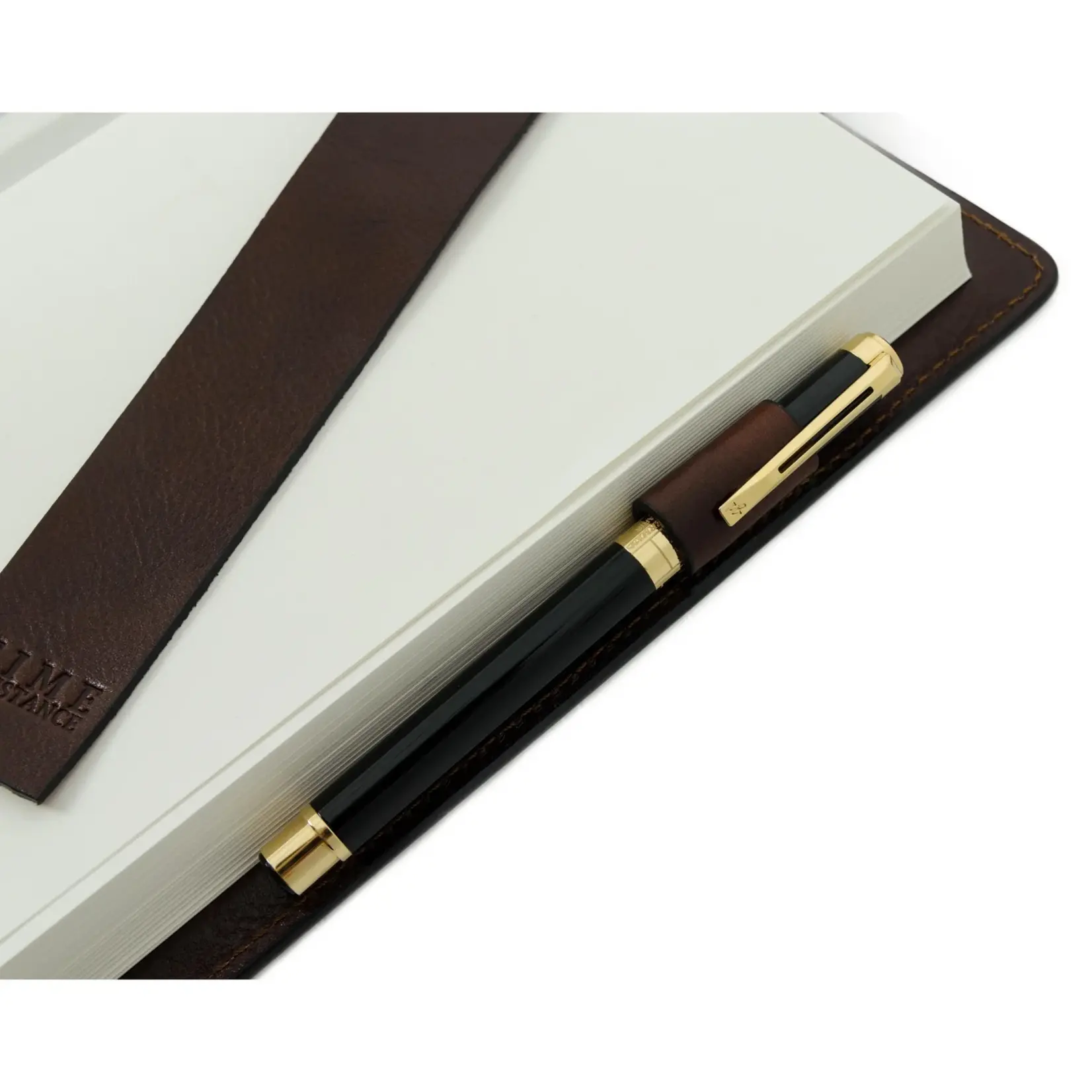 Time Resistance Leather Journal with Refillable A5 Notepad - The Diary of a Nobody-Blue