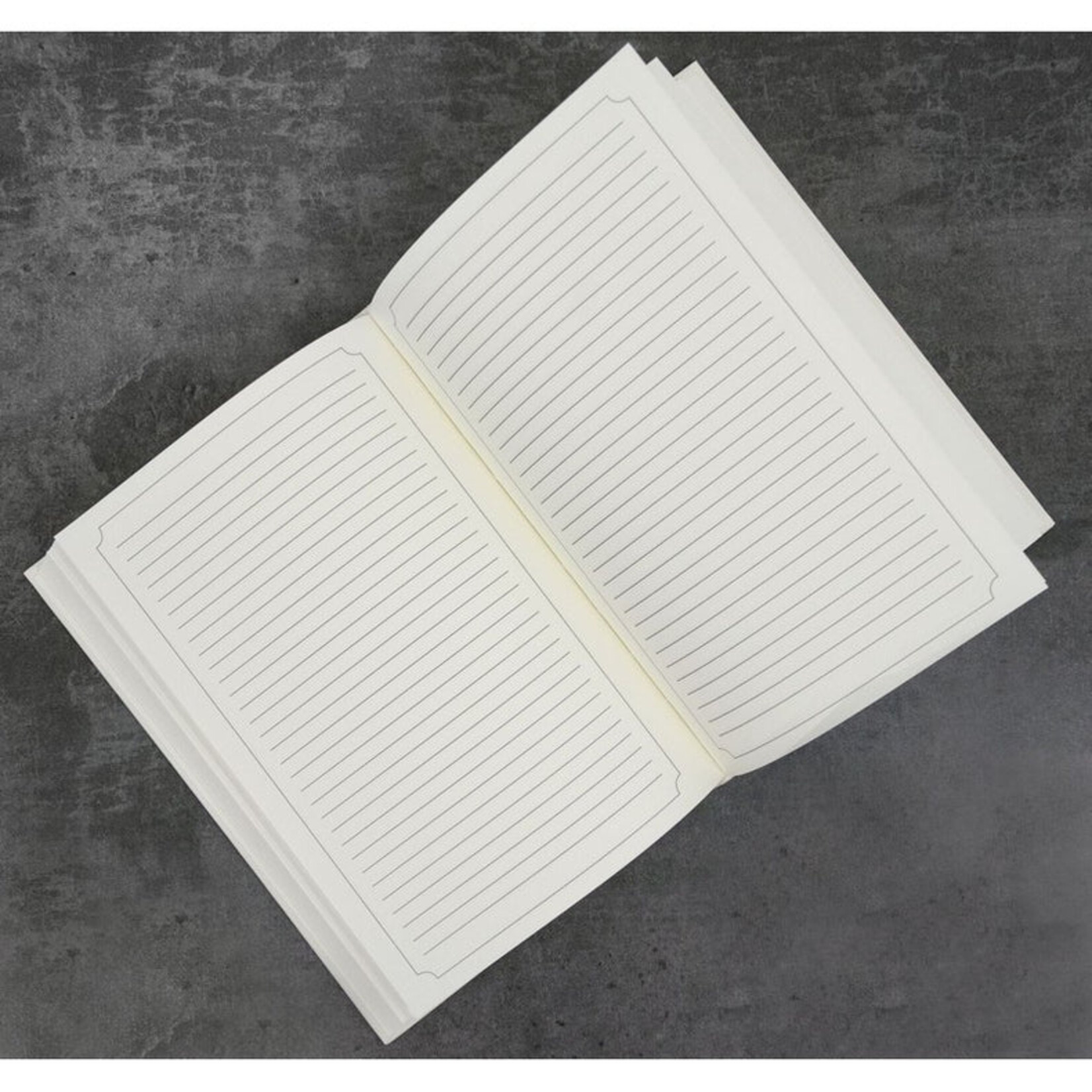 Time Resistance Leather Journal with Refillable A5 Notepad - The Diary of a Nobody-Blue