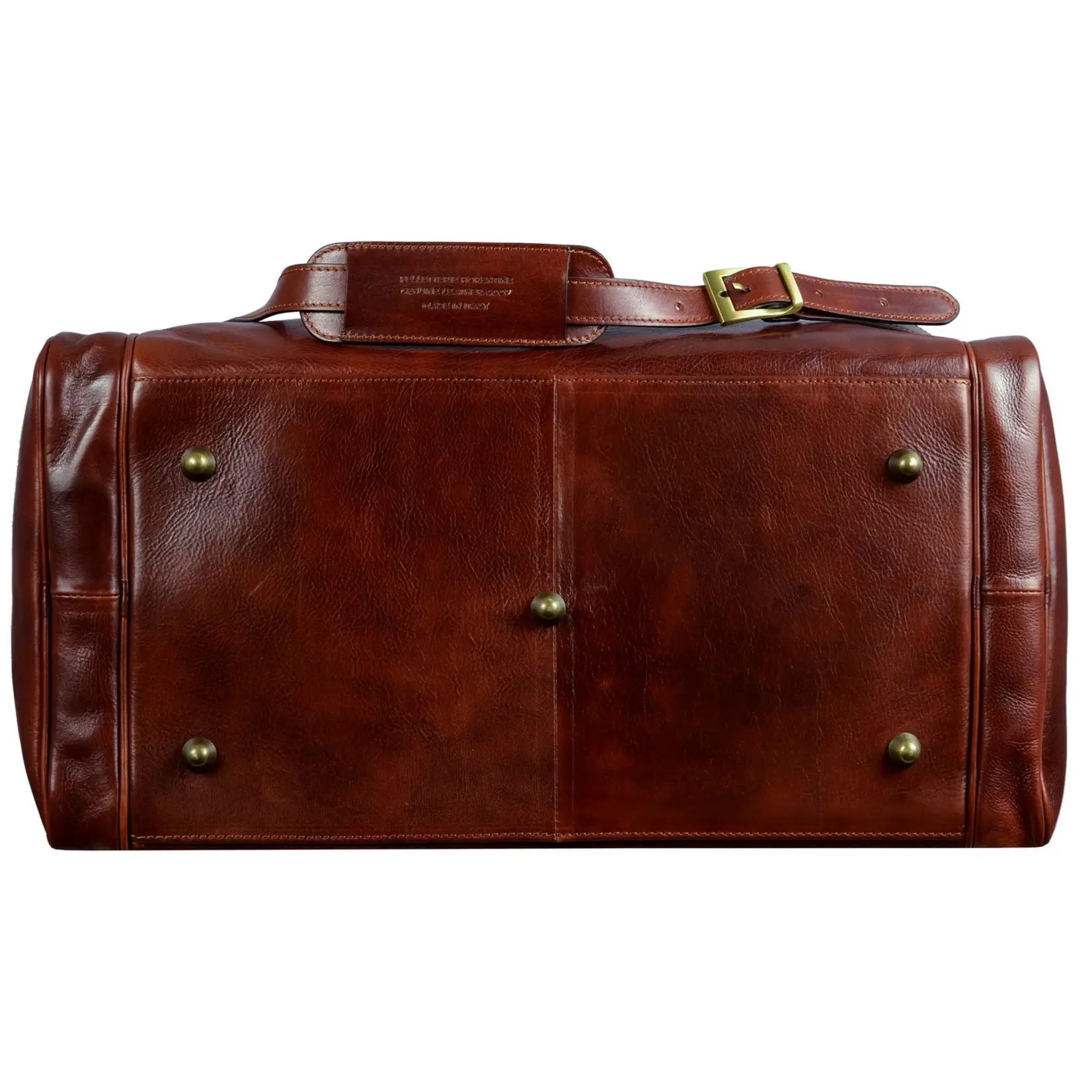 Time Resistance Large Italian Leather Duffel Bag - The Hitchhikers