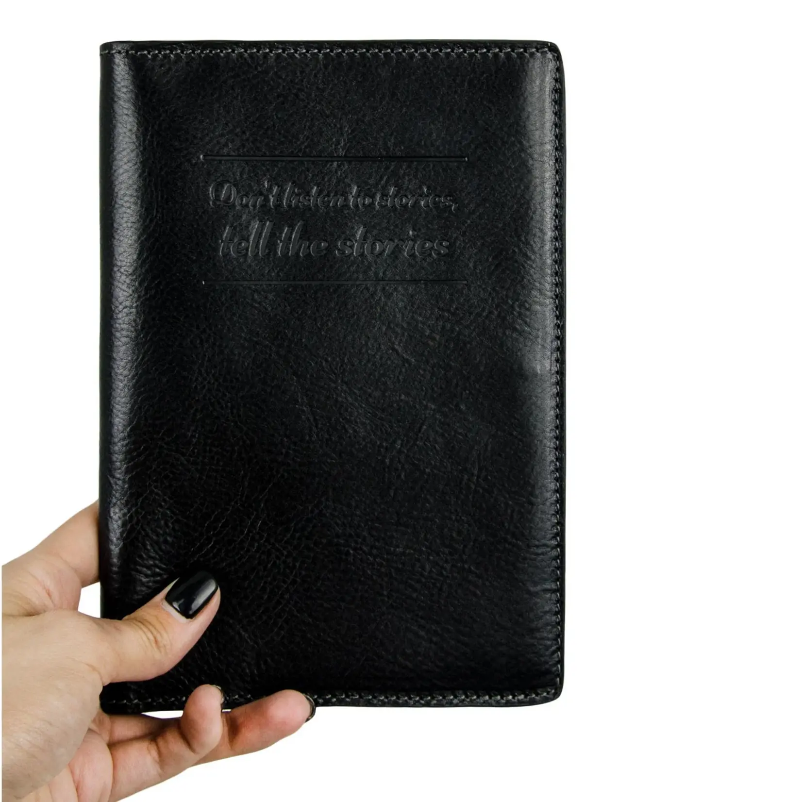 Time Resistance large/ family Leather Passport Holder - Gulliver's Travels