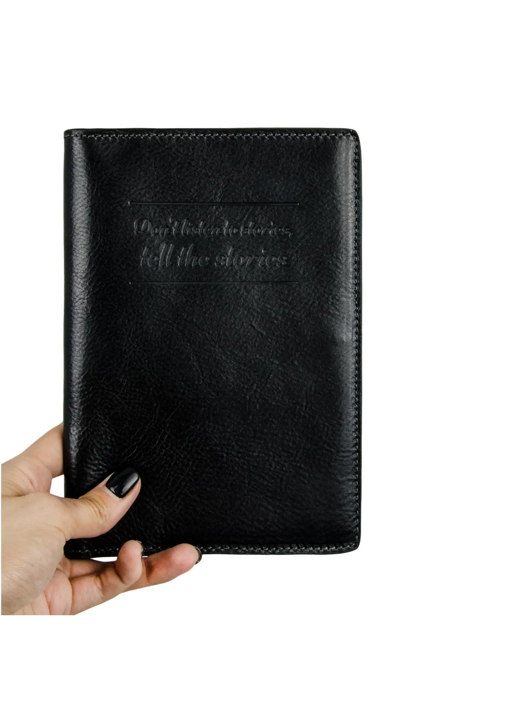 Time Resistance large/ family Leather Passport Holder - Gulliver's Travels