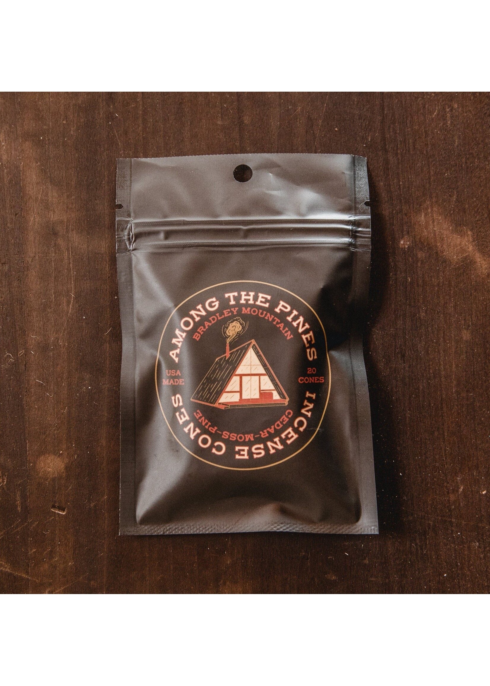 Bradley mountain Among the Pines incense cones- Bradley mountain