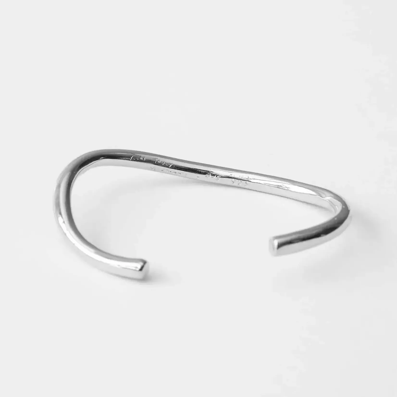 Merchants of the Sun Silver Abstract Minimalist Cuff By Merchants of the Sun