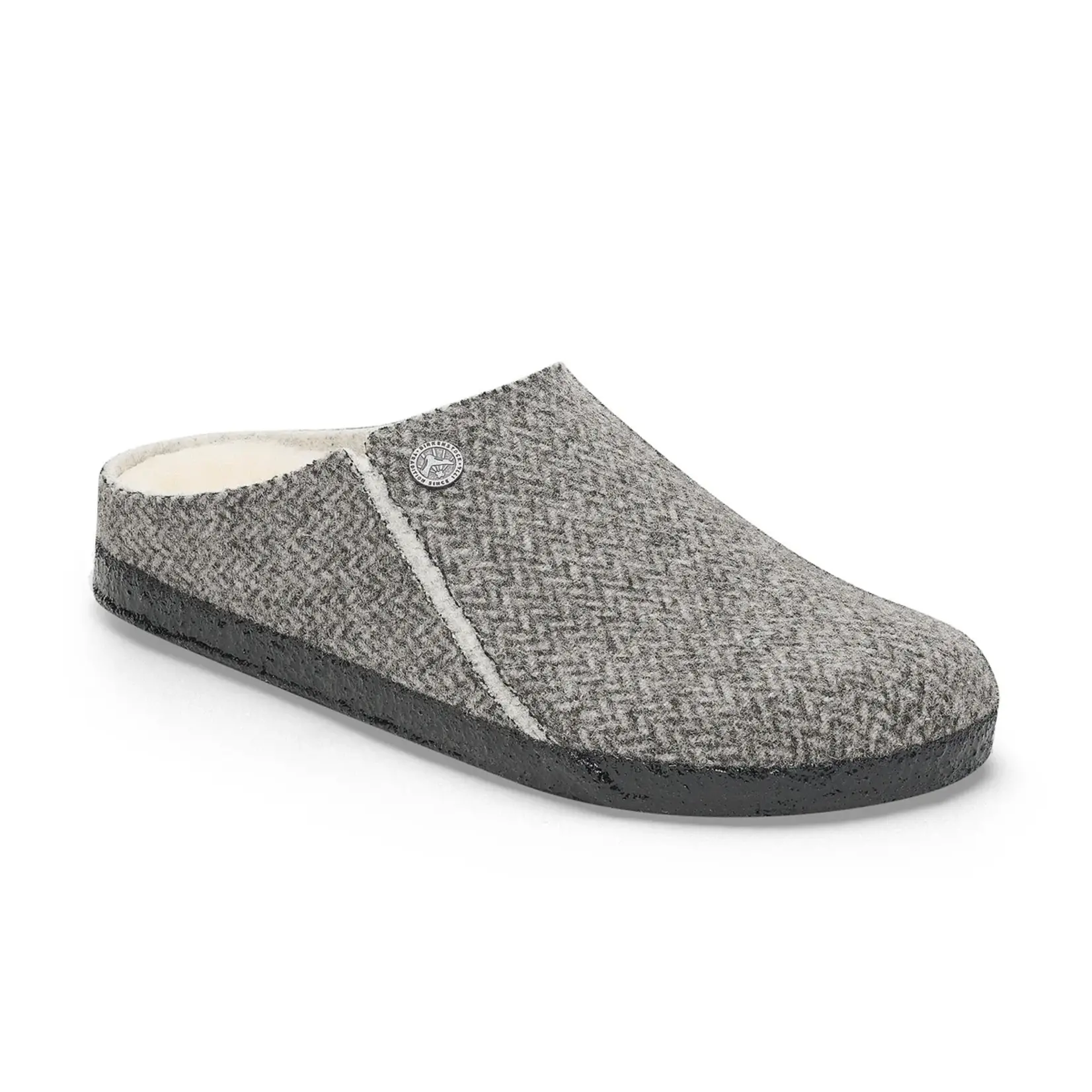 birkenstock Zermatt Shearling Herringbone Dark Grey Felt/Shearling Regular