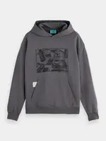 Scotch & Soda Scotch Soda x Joe Jonas washed artwork hoodie Asphalt