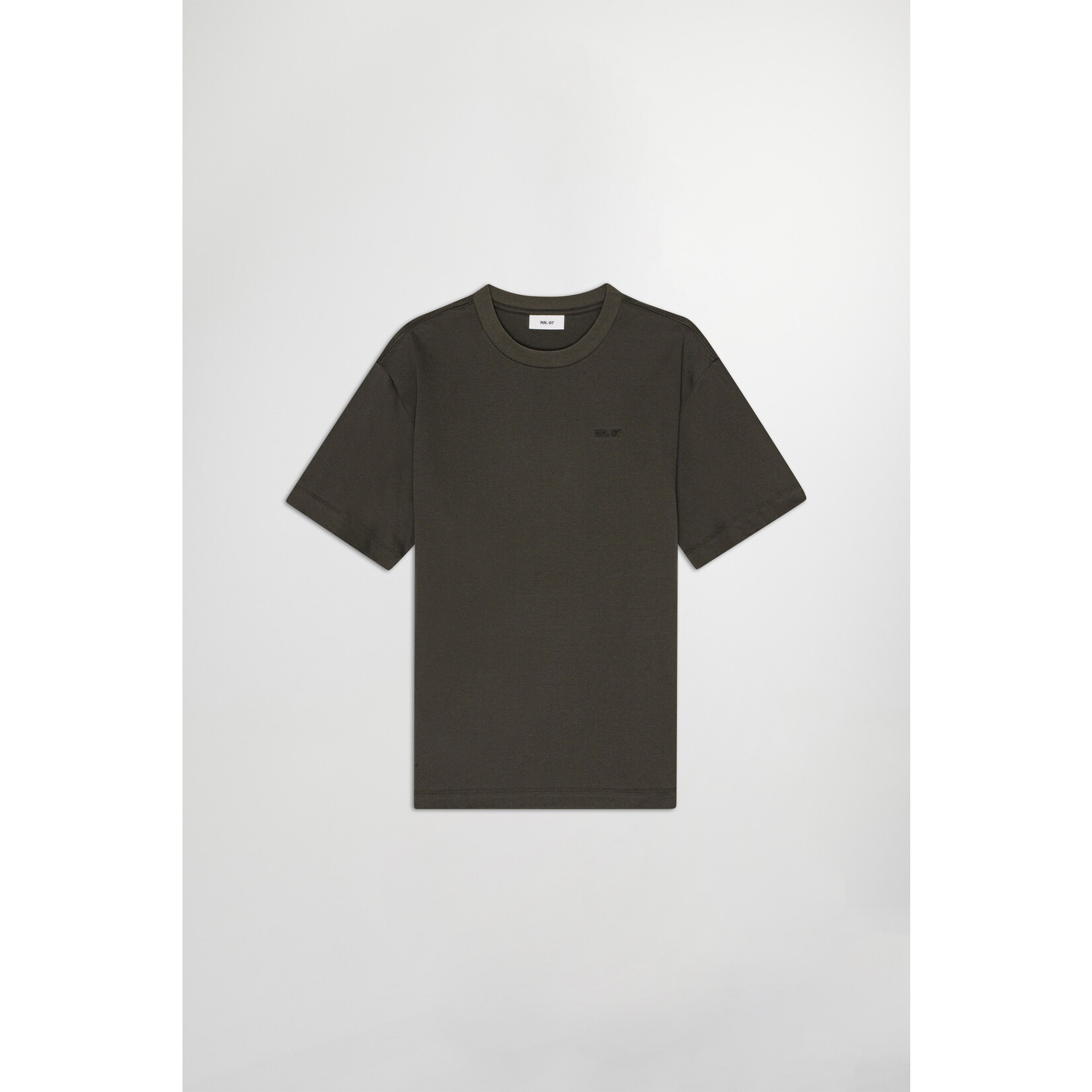 NN07 Nat Logo Tee 3525 Dark Army