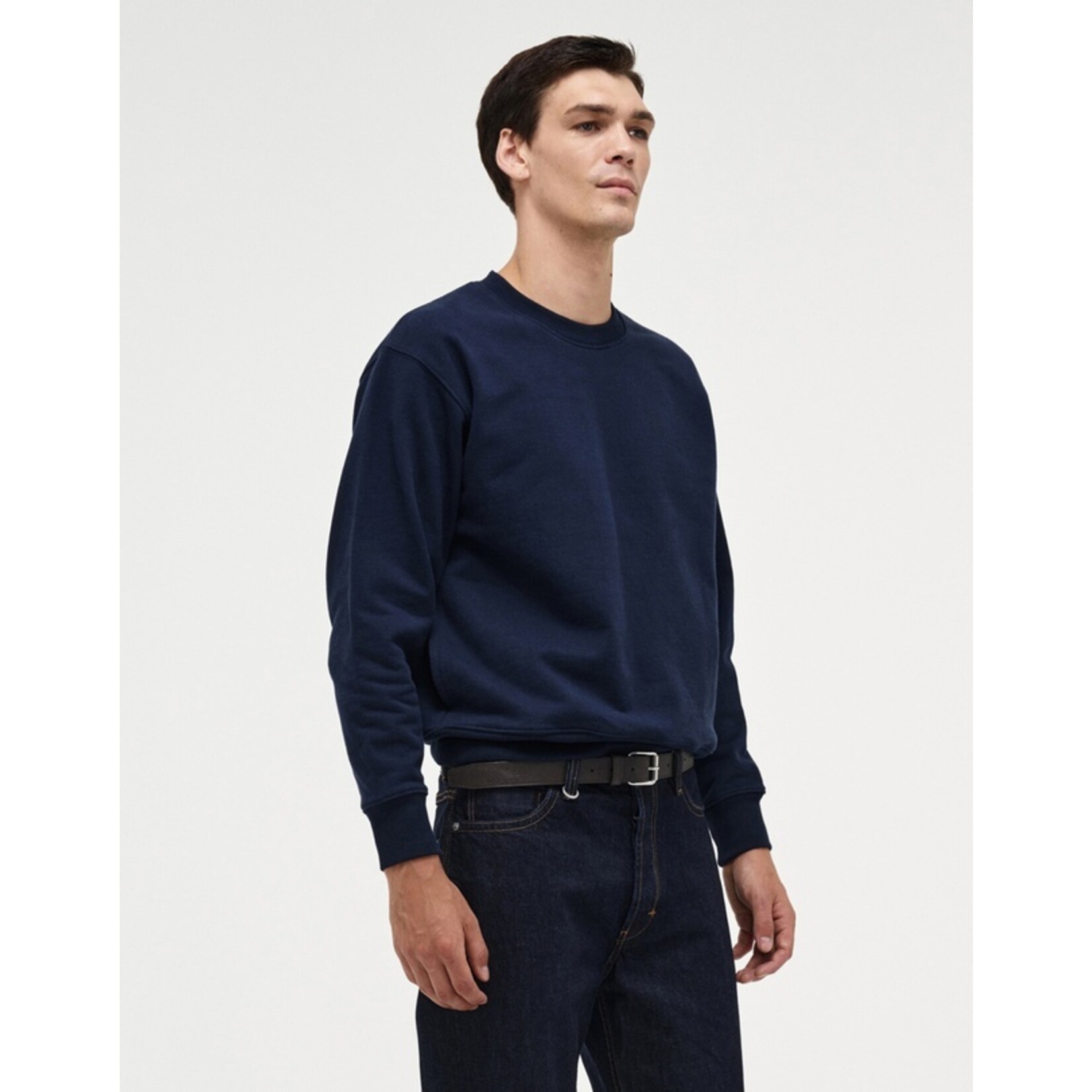 NEUW NEUW EMBROIDERY CREW NAVY
