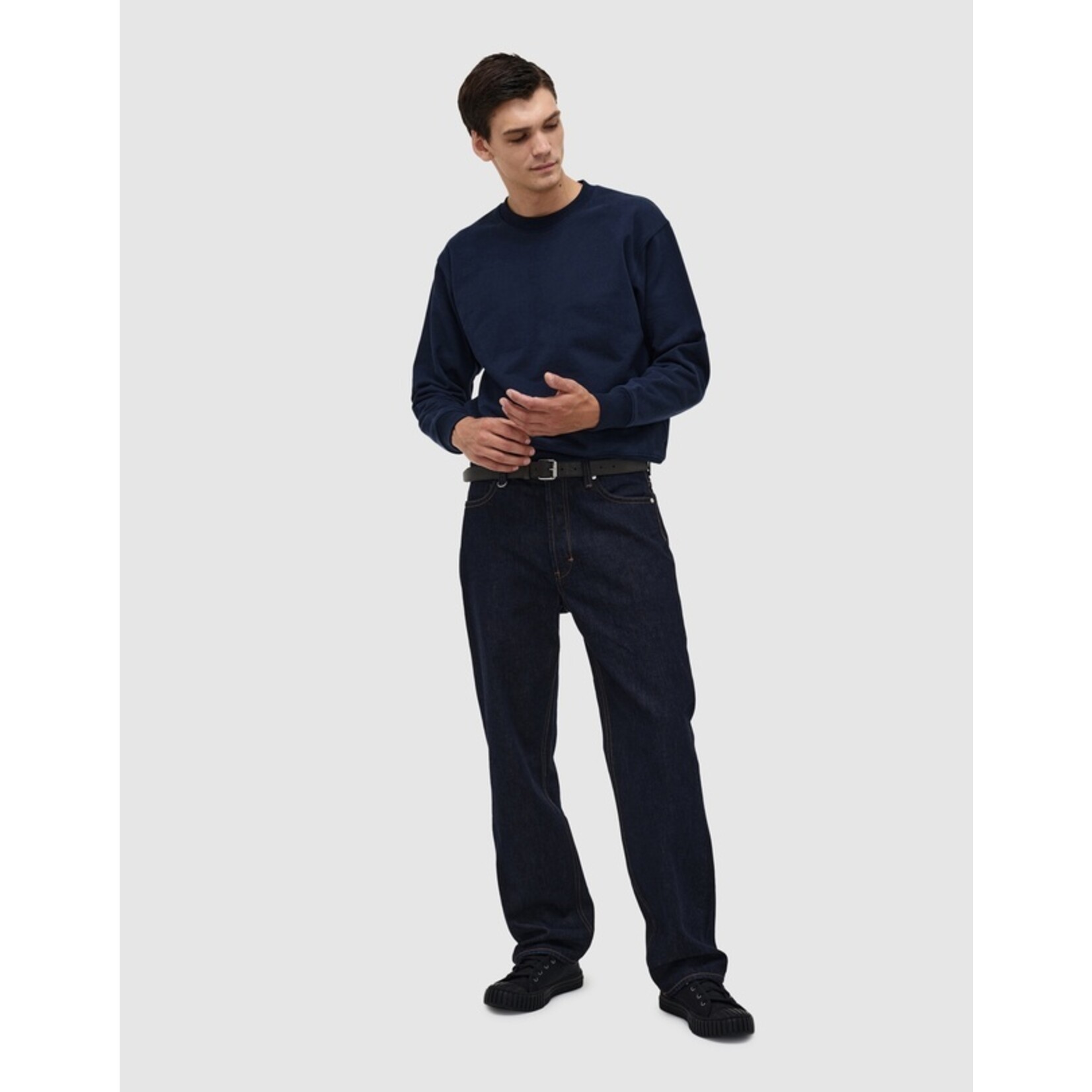 NEUW NEUW EMBROIDERY CREW NAVY