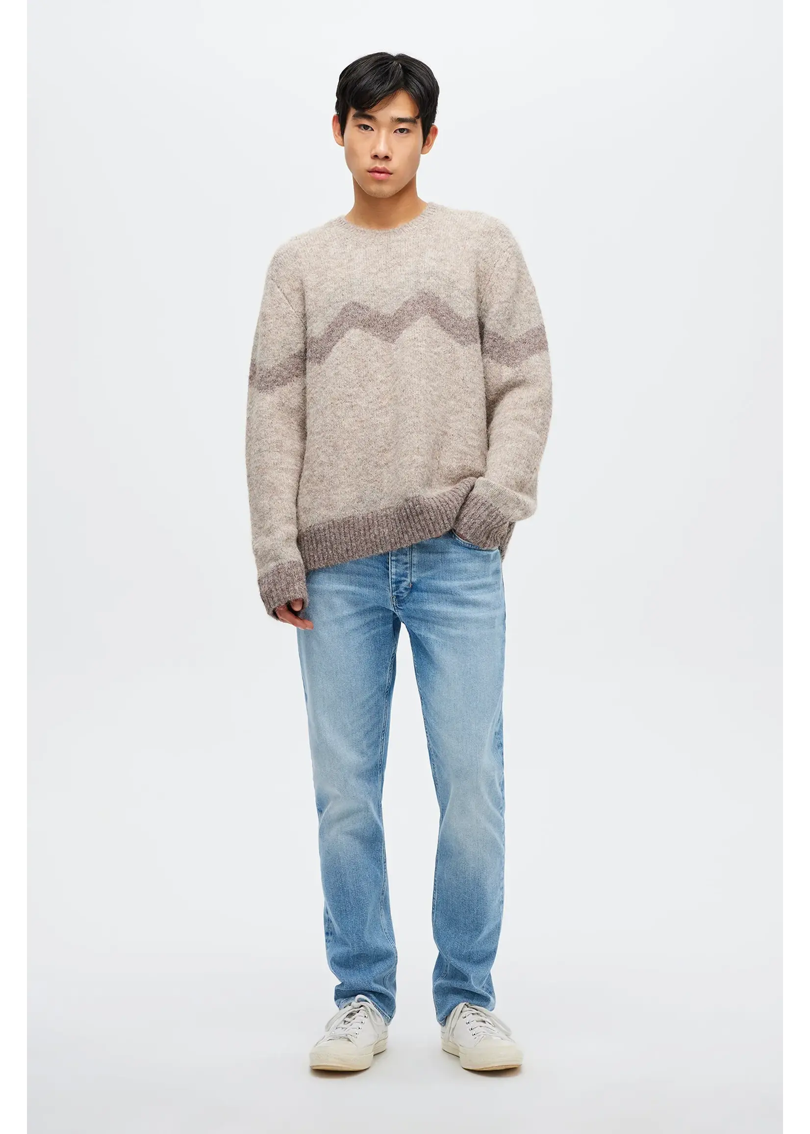 NEUW Intarsia Zig Zag Crew