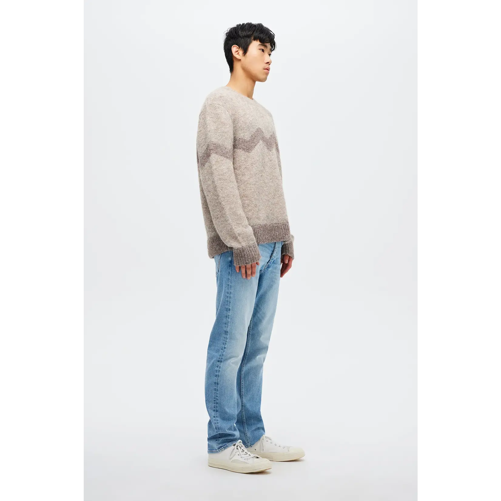 NEUW Intarsia Zig Zag Crew
