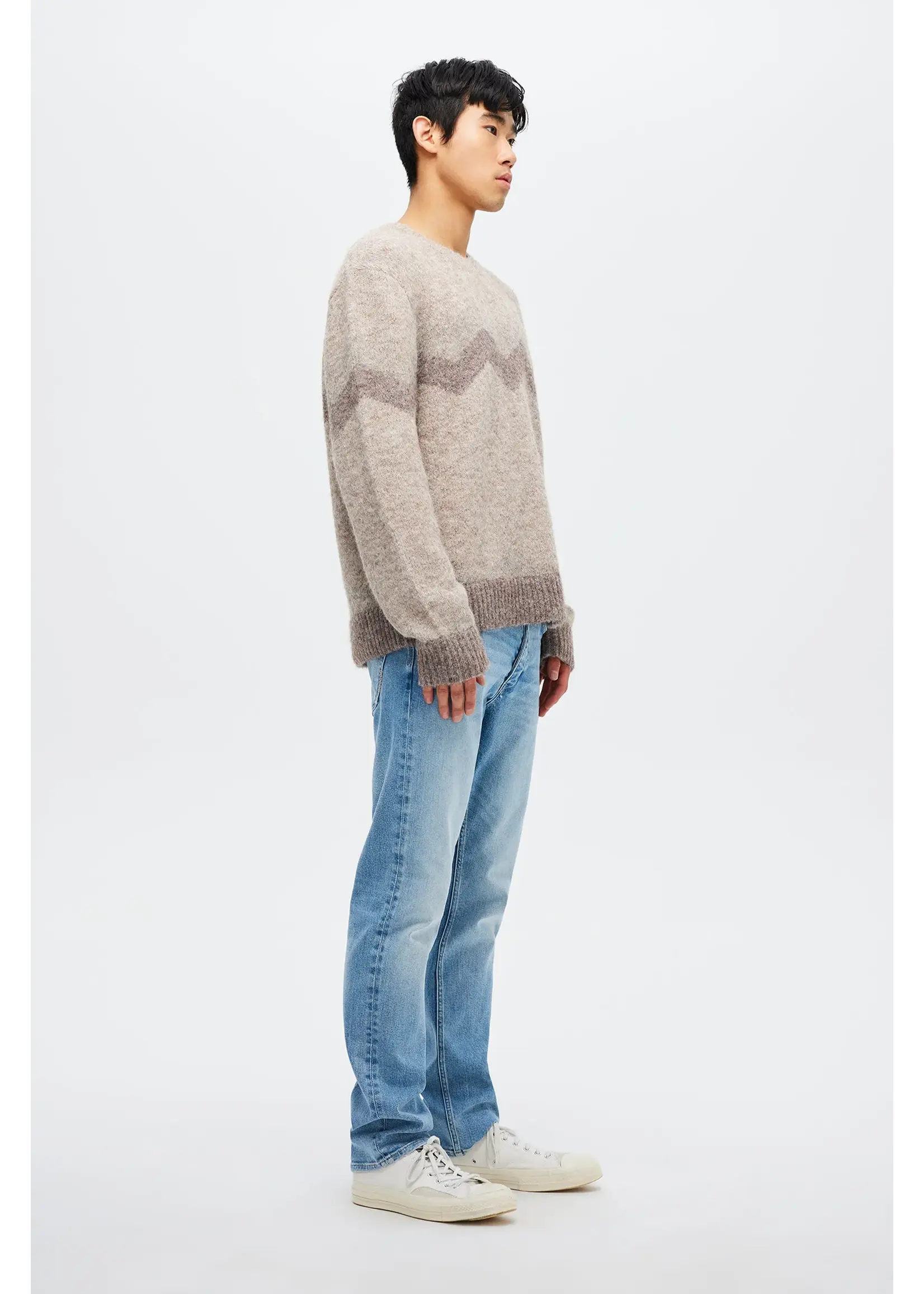 NEUW Intarsia Zig Zag Crew