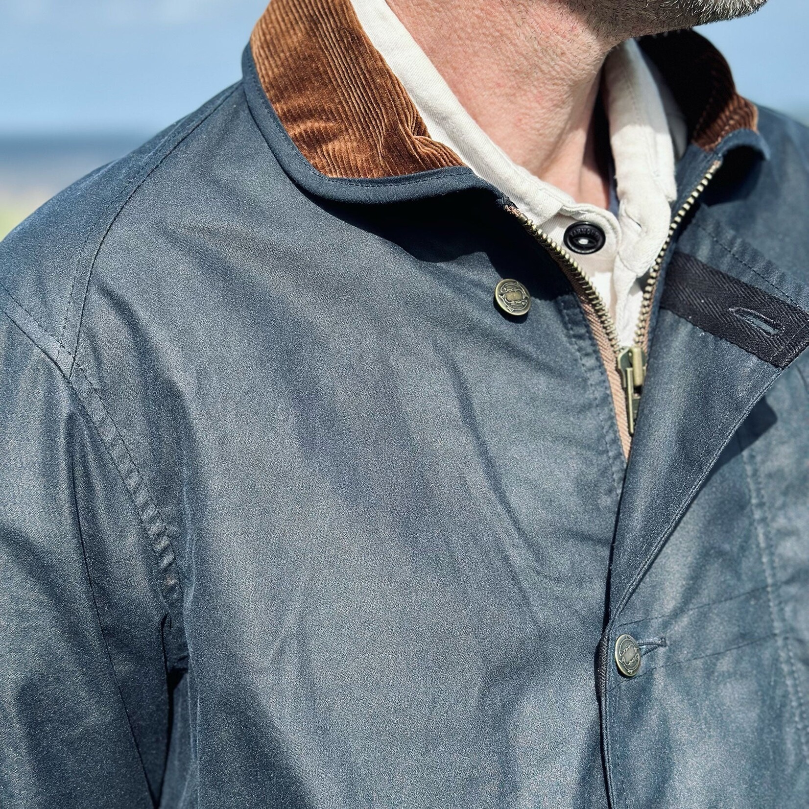 yarmouth oilskins The Slicker Jacket Navy