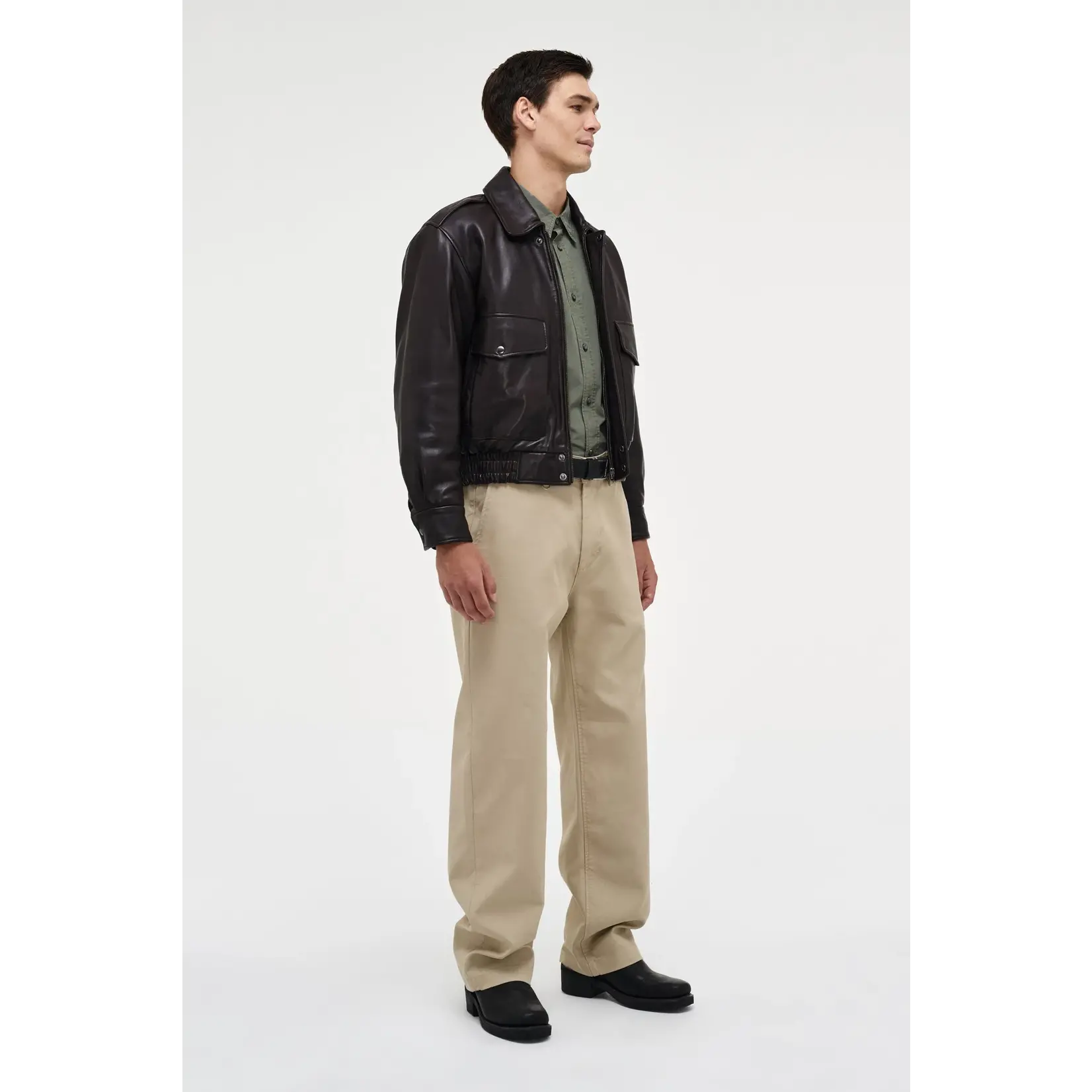 NEUW Casablanca Leather Bomber Espresso M