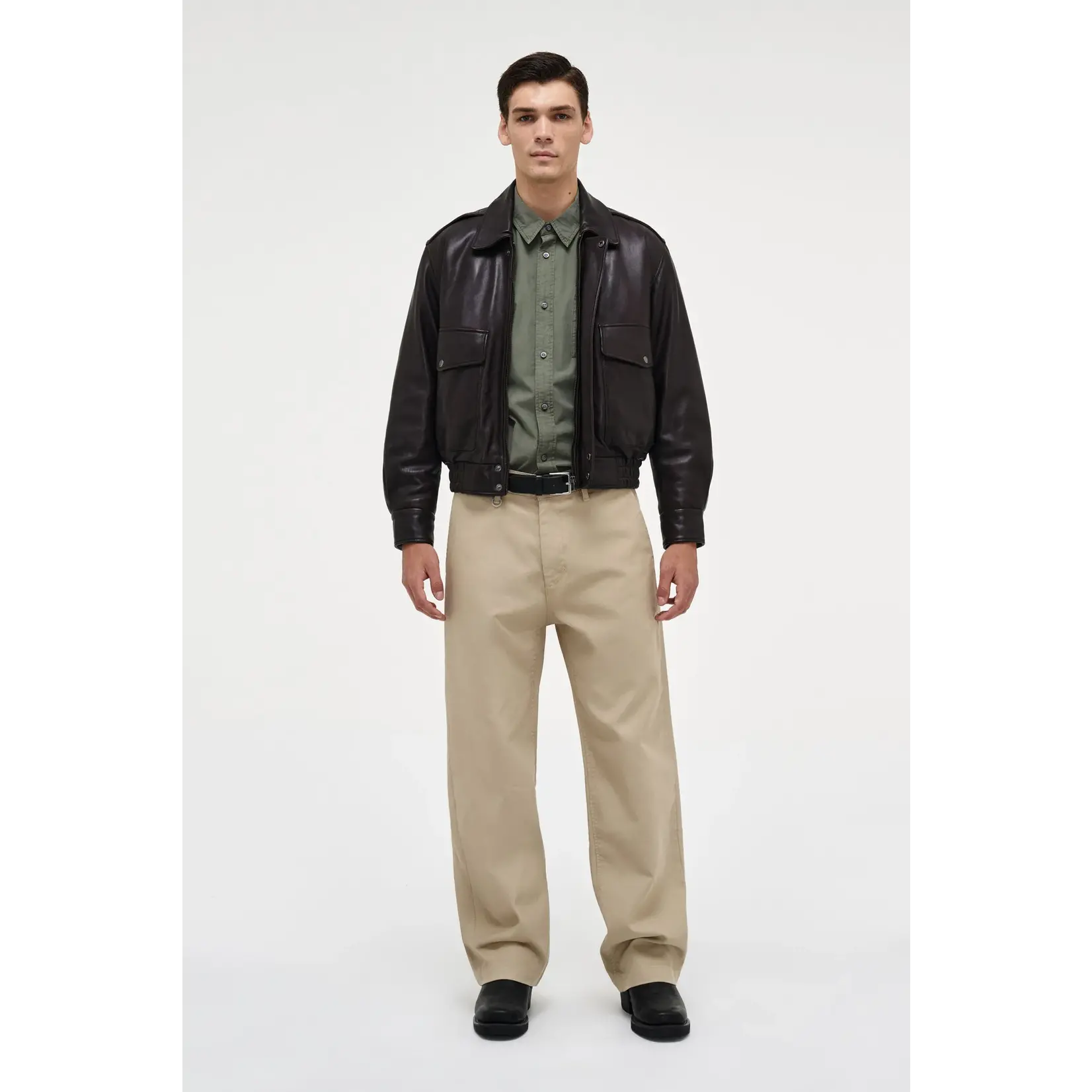 NEUW Casablanca Leather Bomber Espresso M