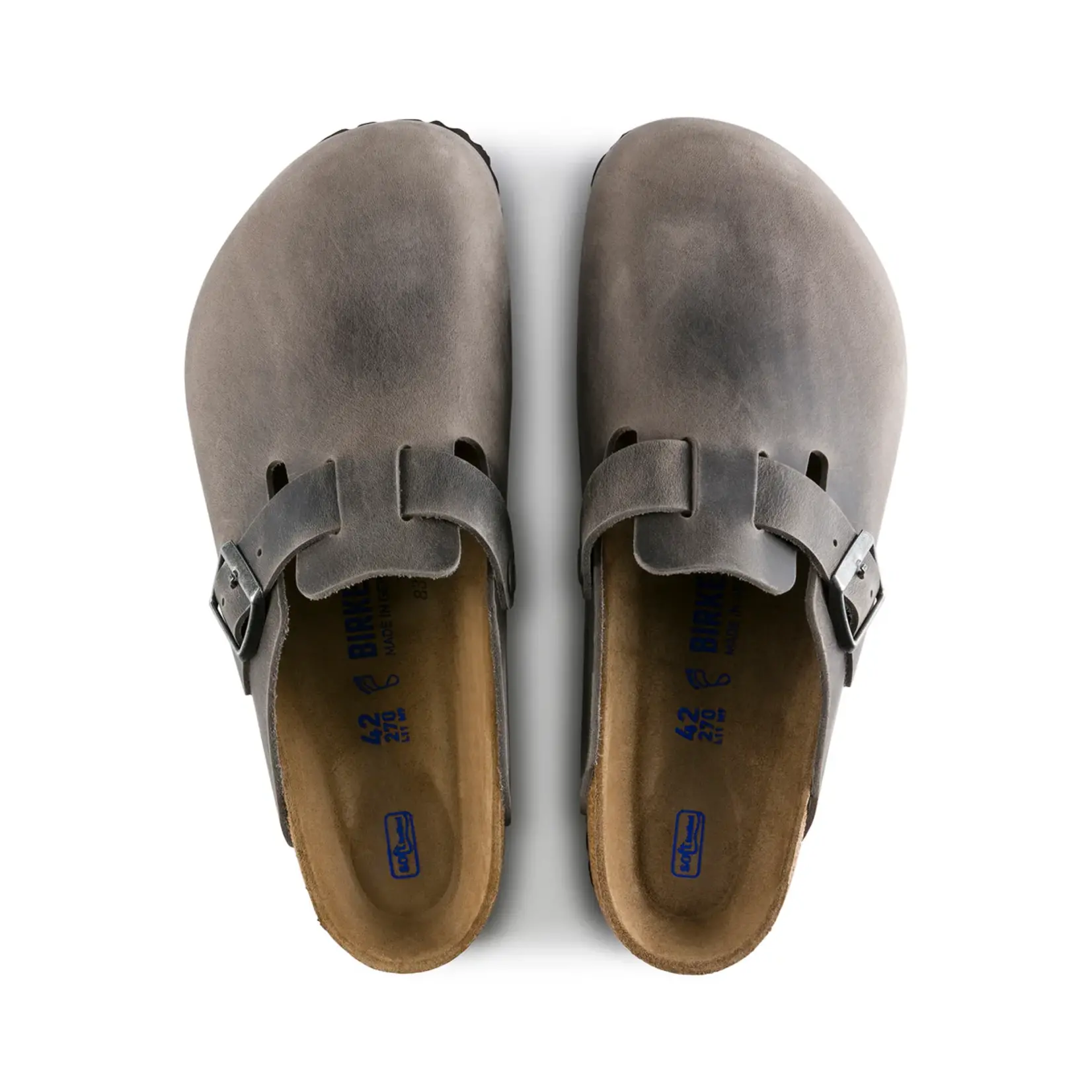 birkenstock Boston SFB Iron Oiled Leather Regular