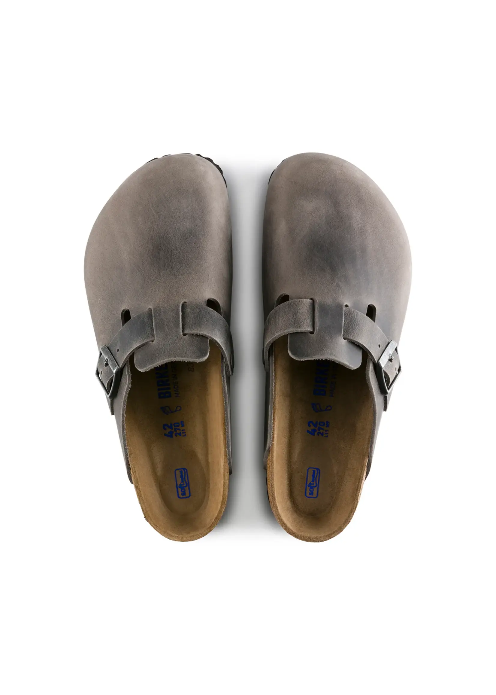 Birkenstock Boston SFB Iron Oiled Leather Regular