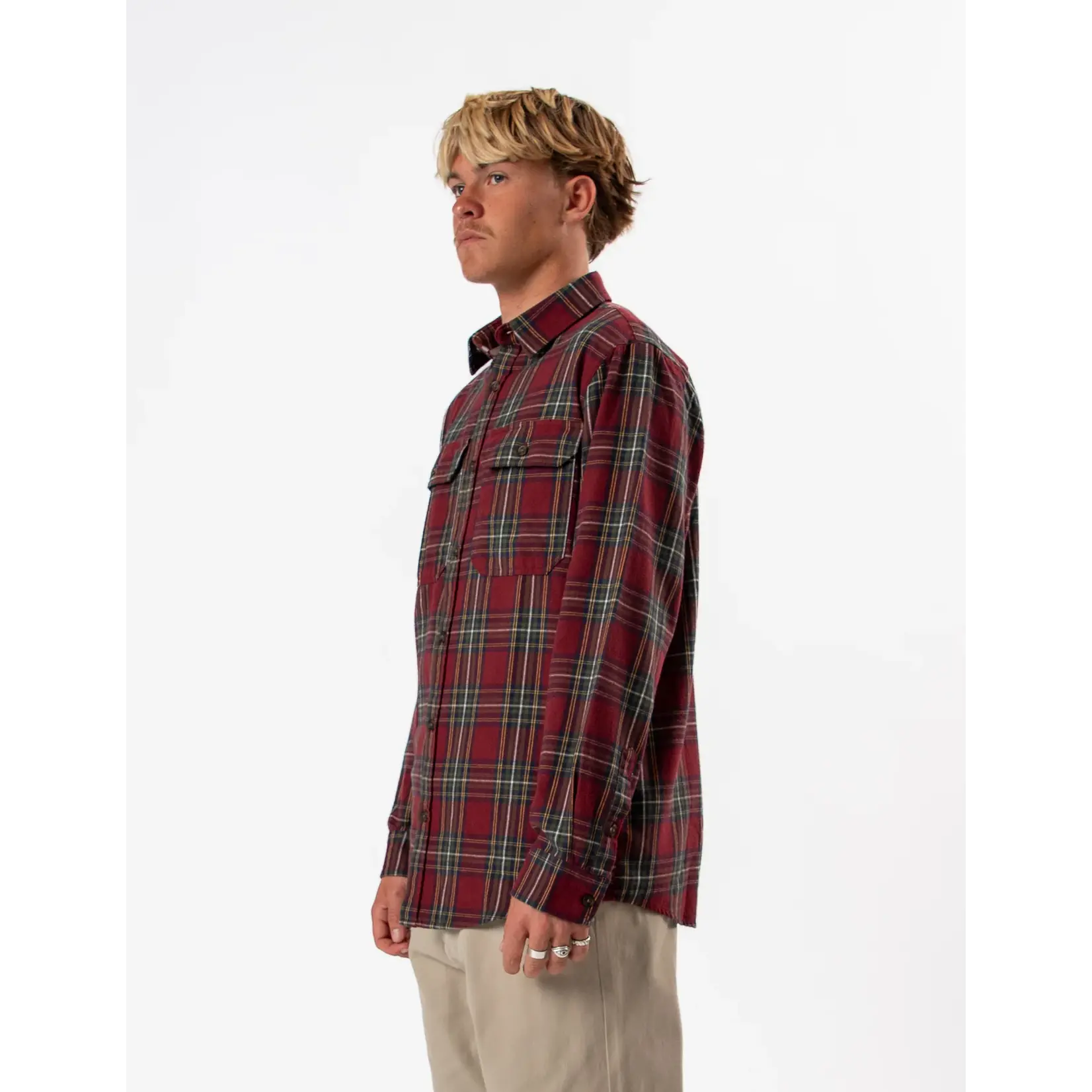 Mr Simple Classic Flannel LS Shirt