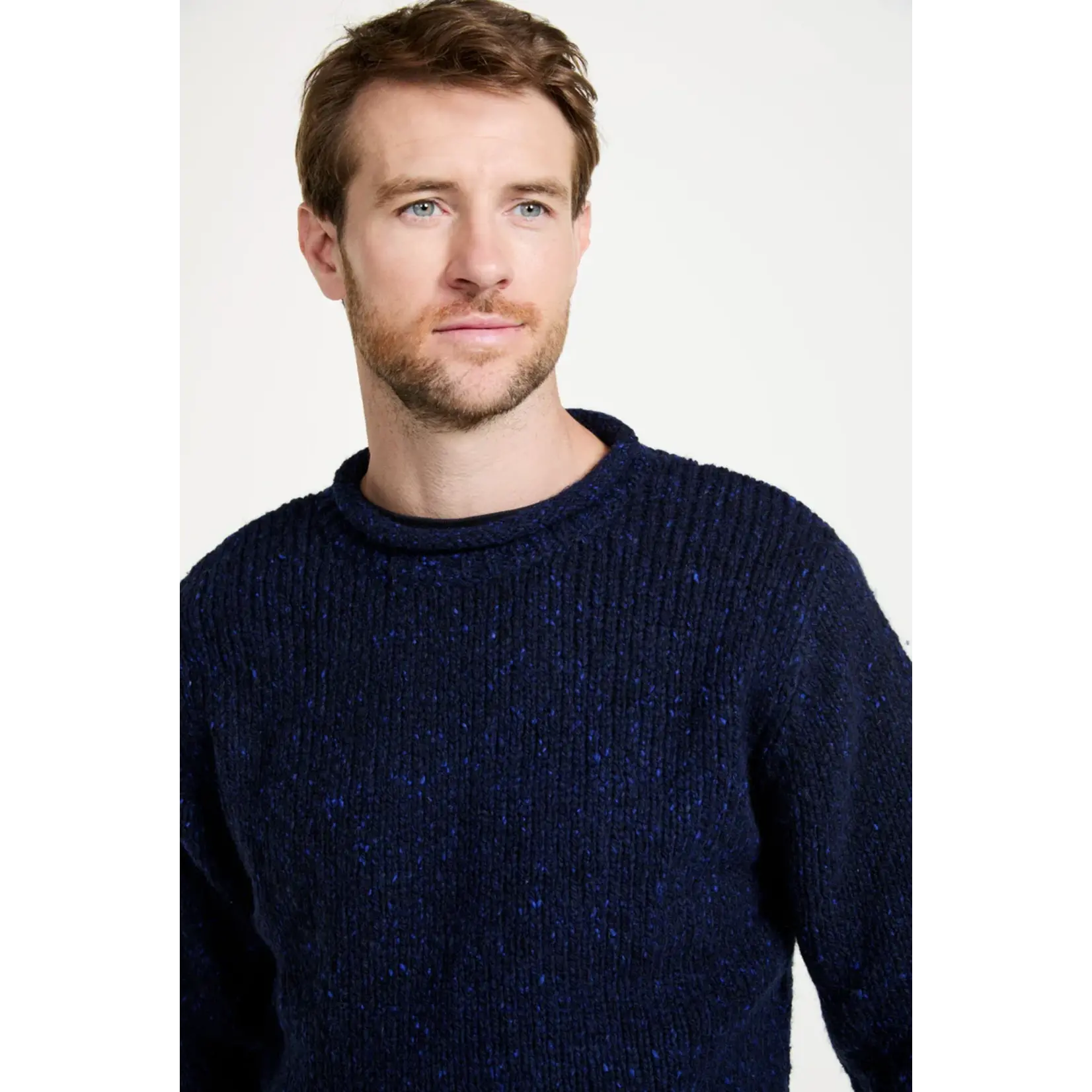 Raheen Tweed Roll Neck Men’s Sweater