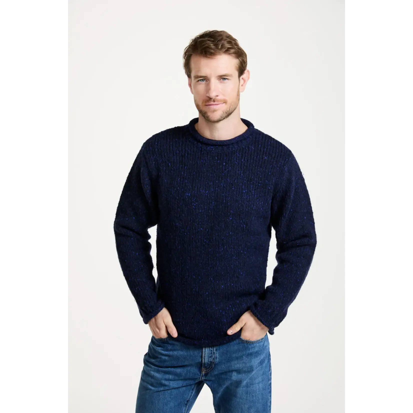 Raheen Tweed Roll Neck Men’s Sweater