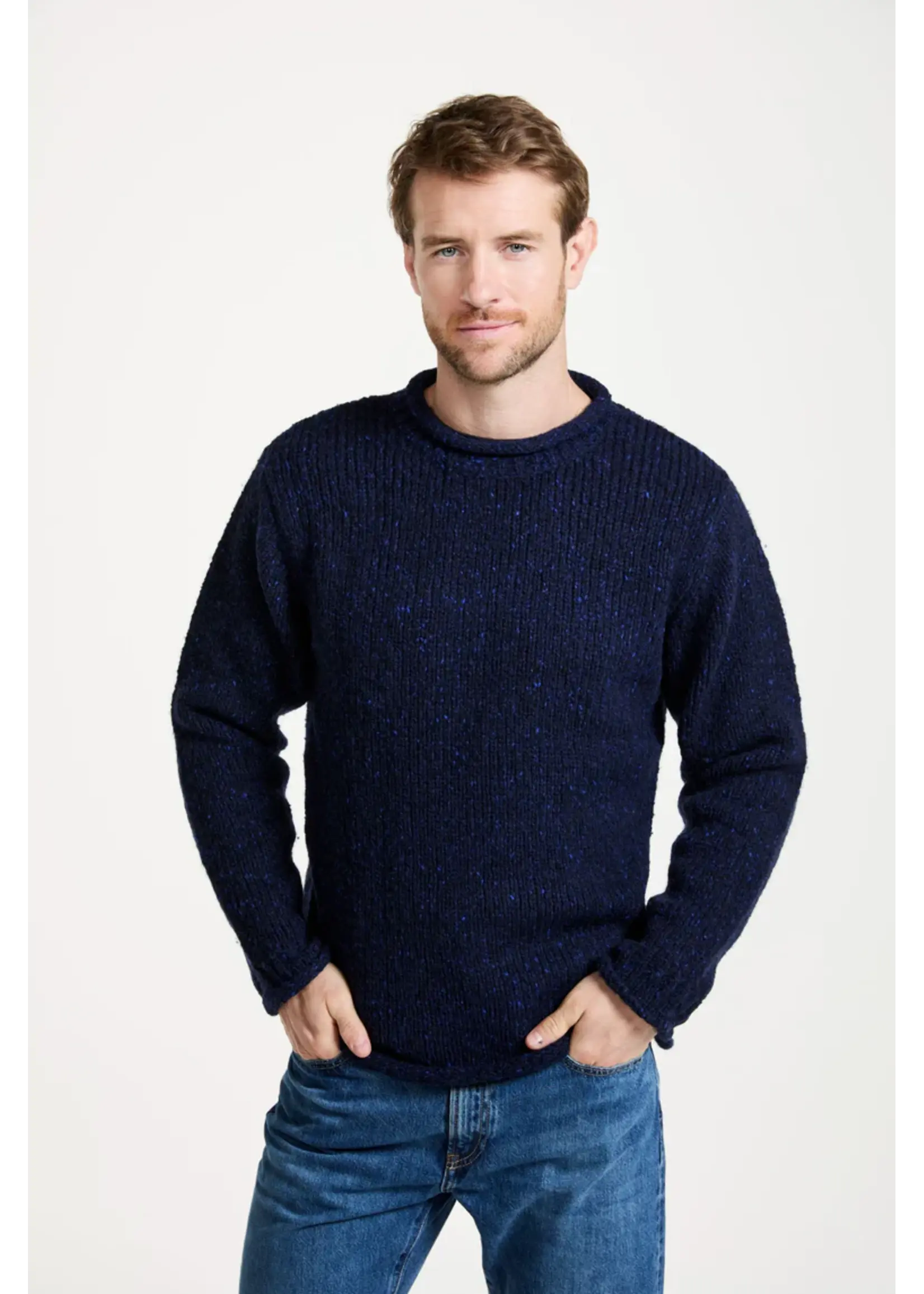 Raheen Tweed Roll Neck Men’s Sweater