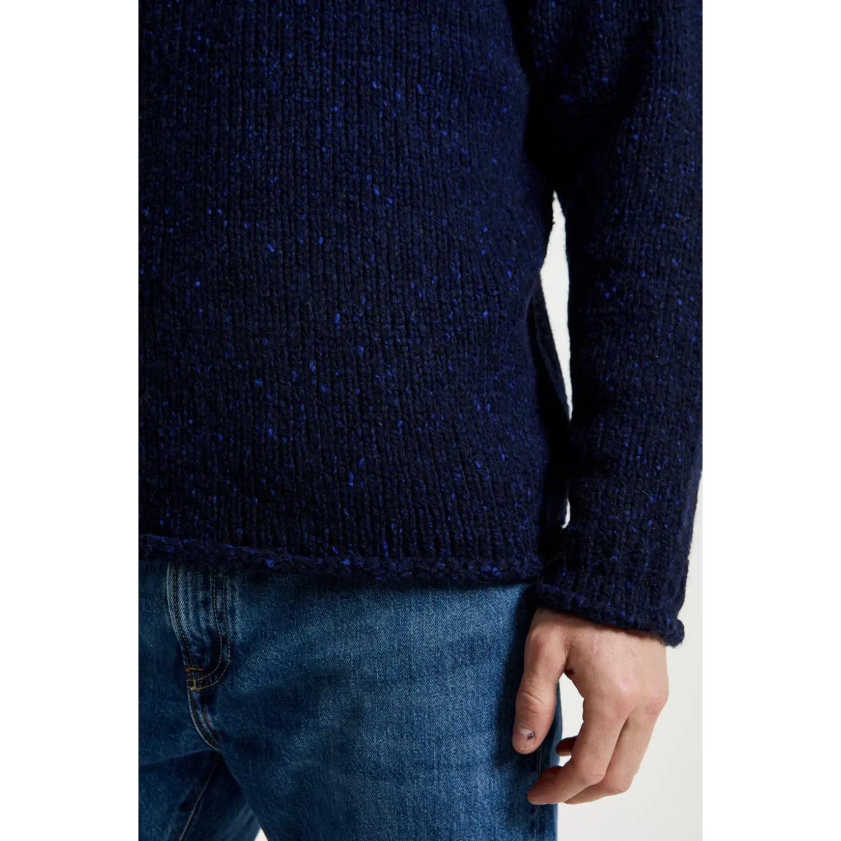 Raheen Tweed Roll Neck Men’s Sweater