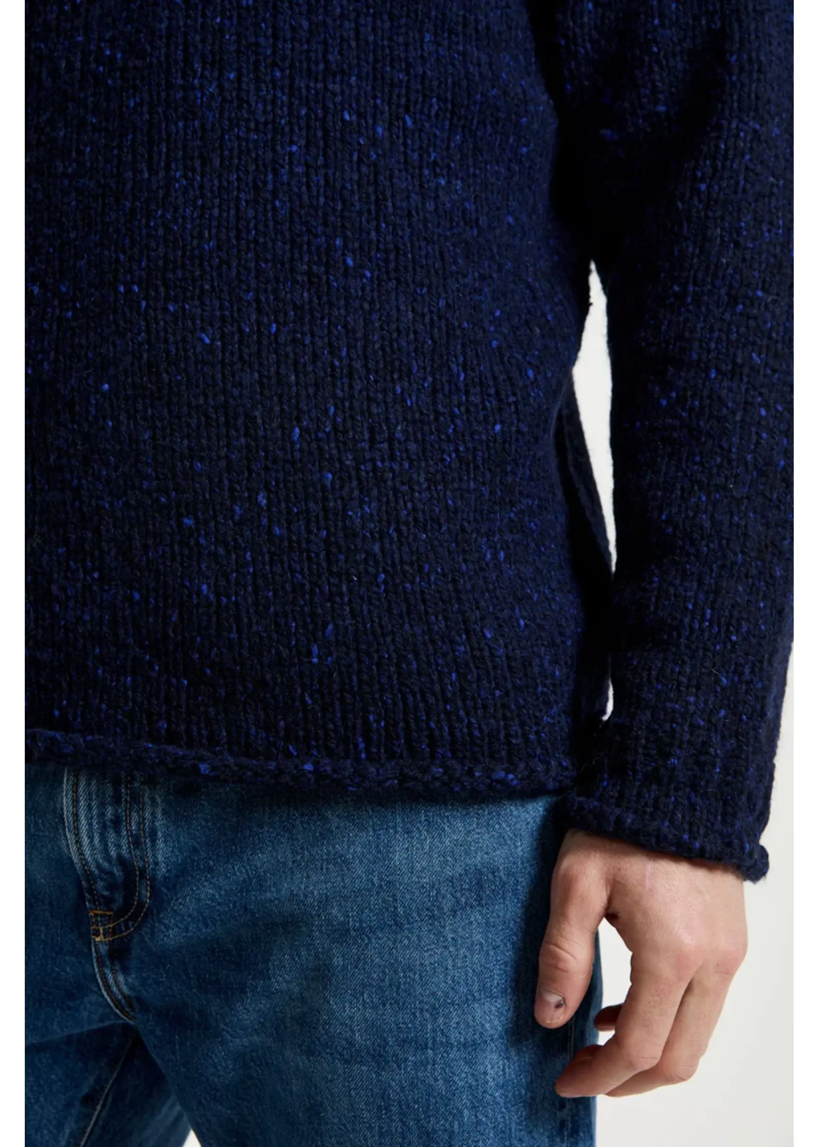 Raheen Tweed Roll Neck Men’s Sweater