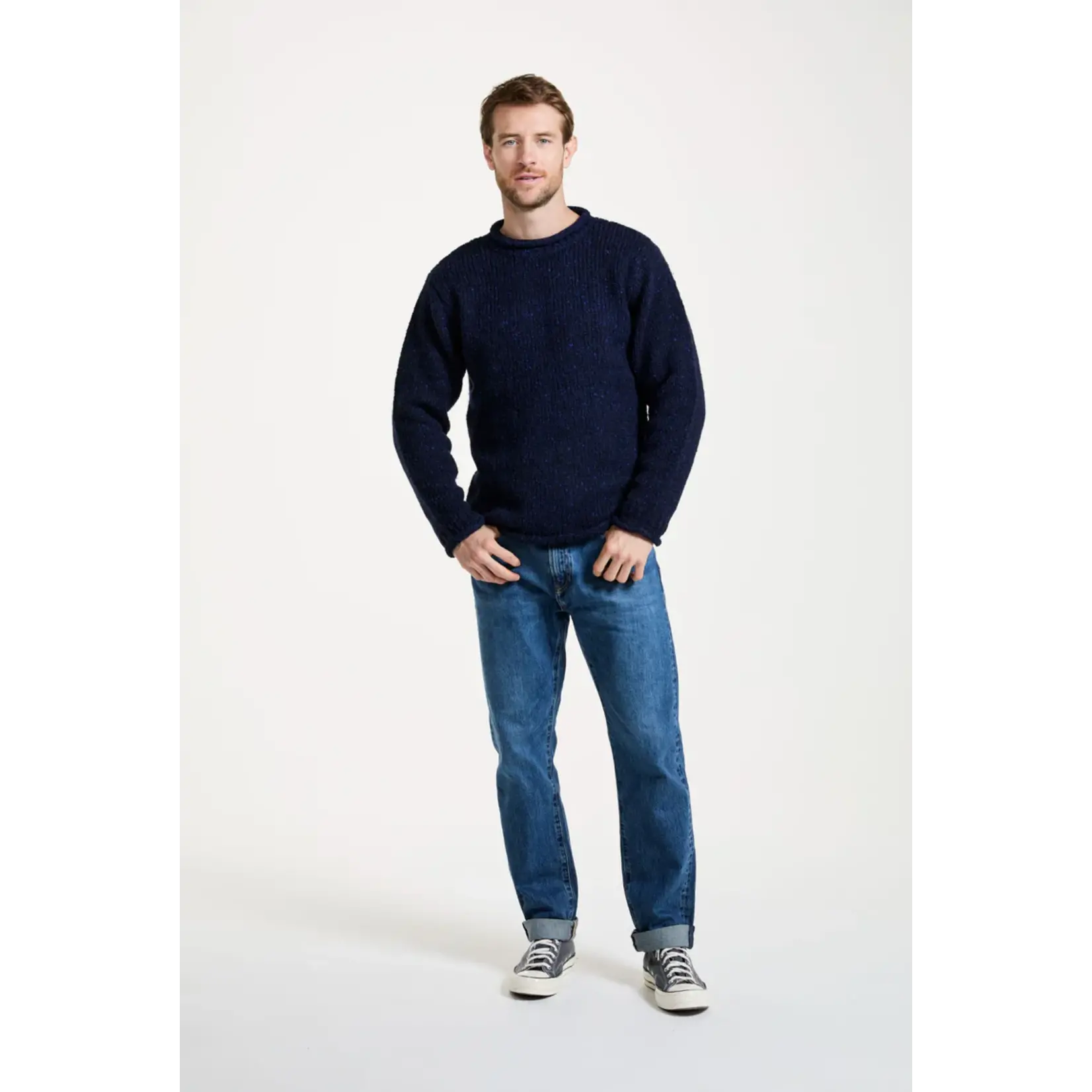 Raheen Tweed Roll Neck Men’s Sweater