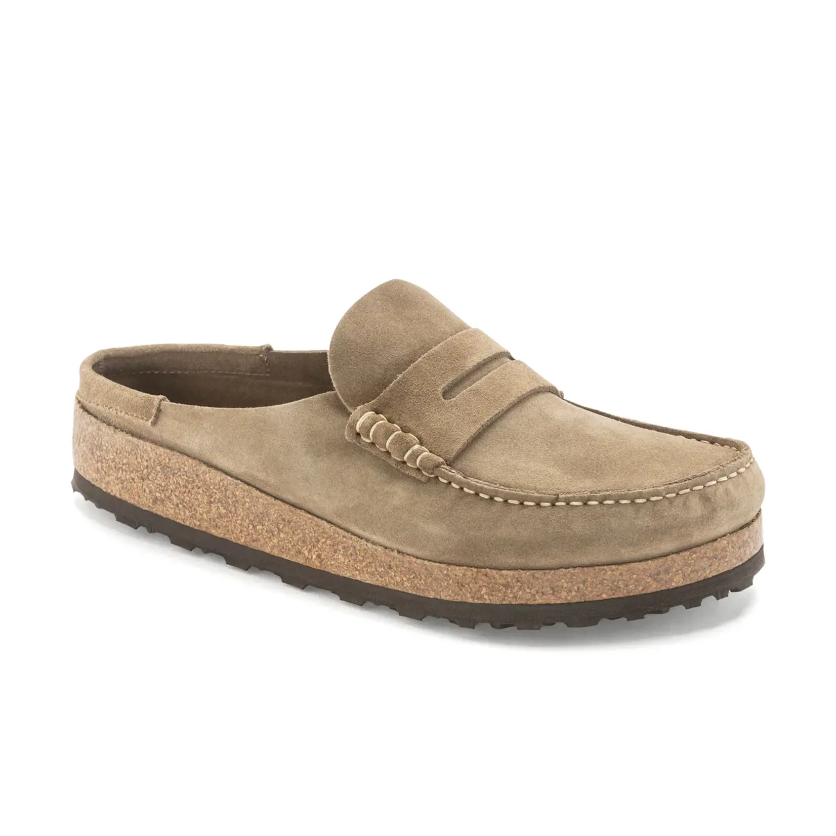 Birkenstock Naples Taupe Suede Leather Regular