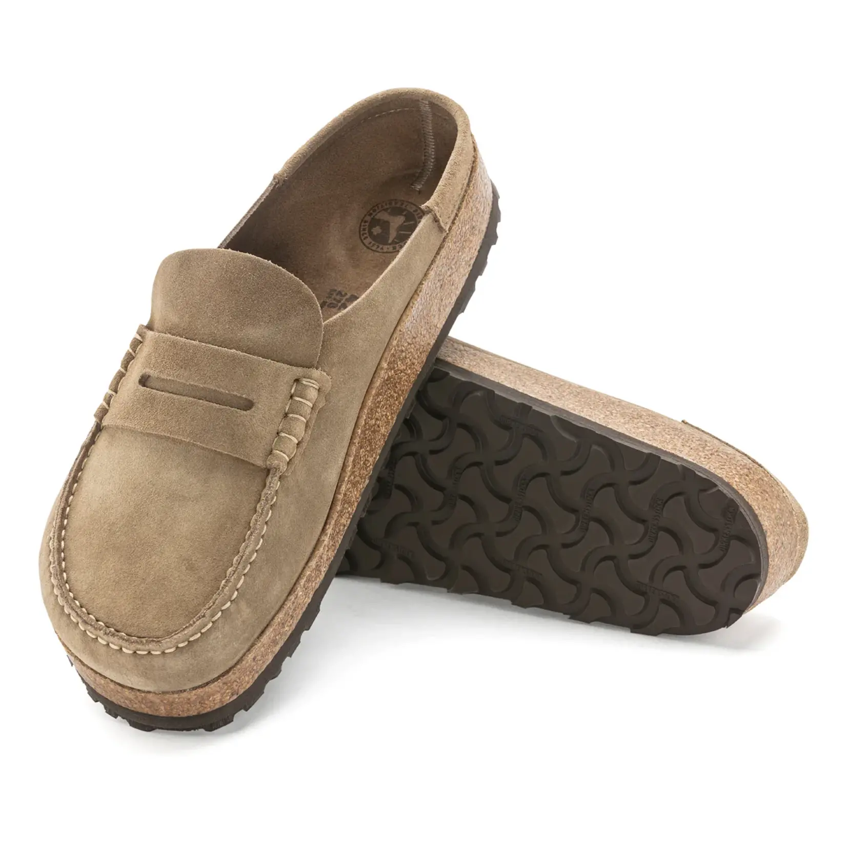 Birkenstock Naples Taupe Suede Leather Regular