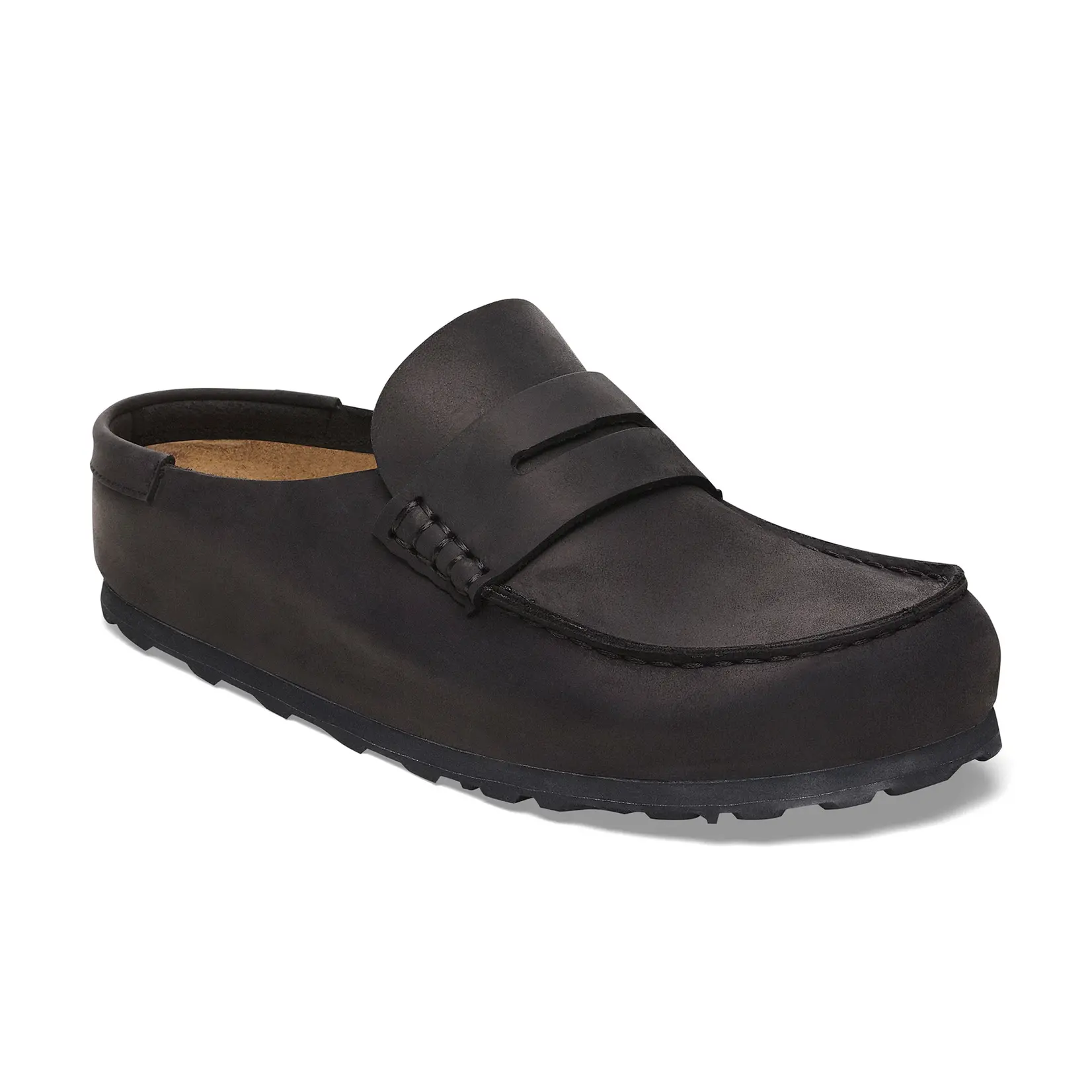 Birkenstock Naples Wrapped Black Oiled Leather Regular