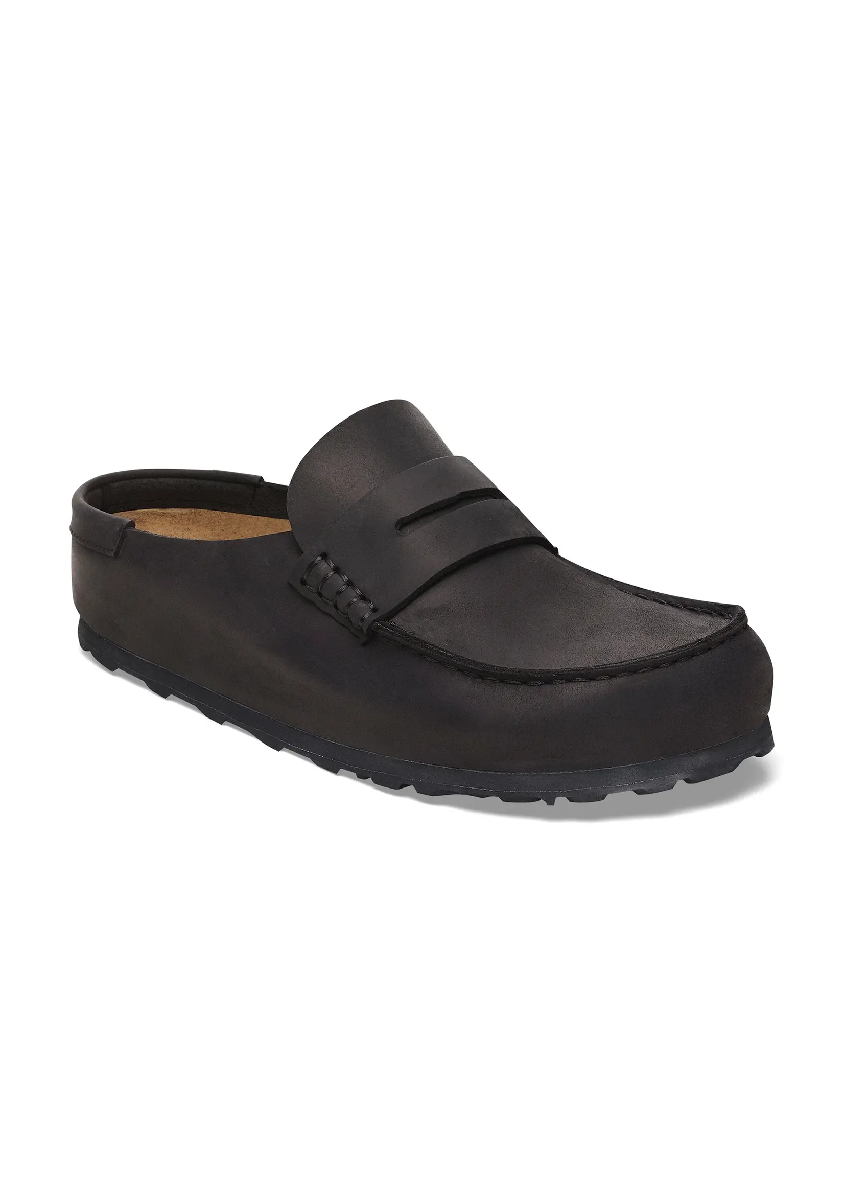 Birkenstock Naples Wrapped Black Oiled Leather Regular