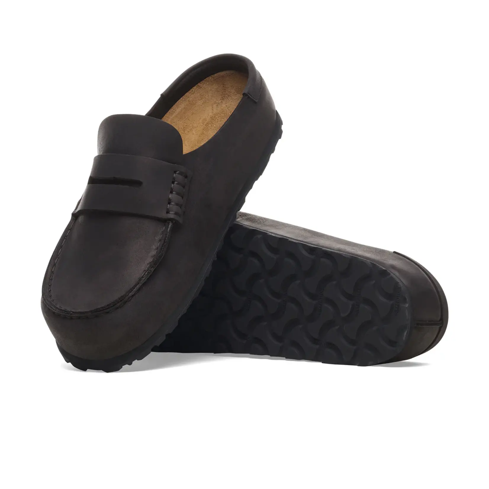 Birkenstock Naples Wrapped Black Oiled Leather Regular