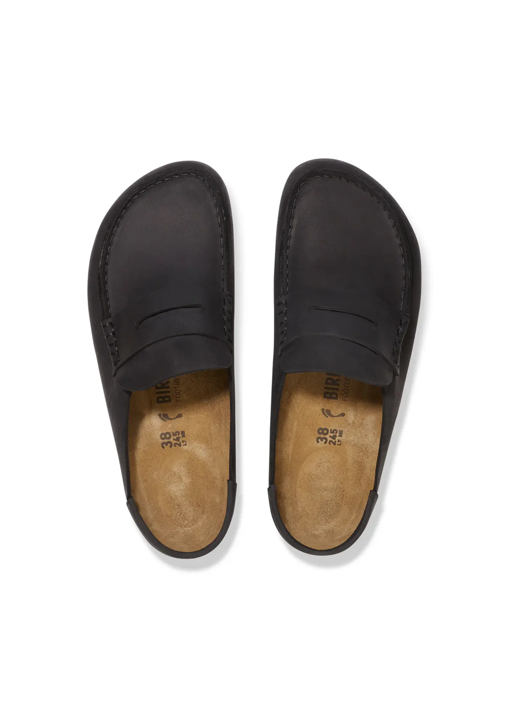Birkenstock Naples Wrapped Black Oiled Leather Regular