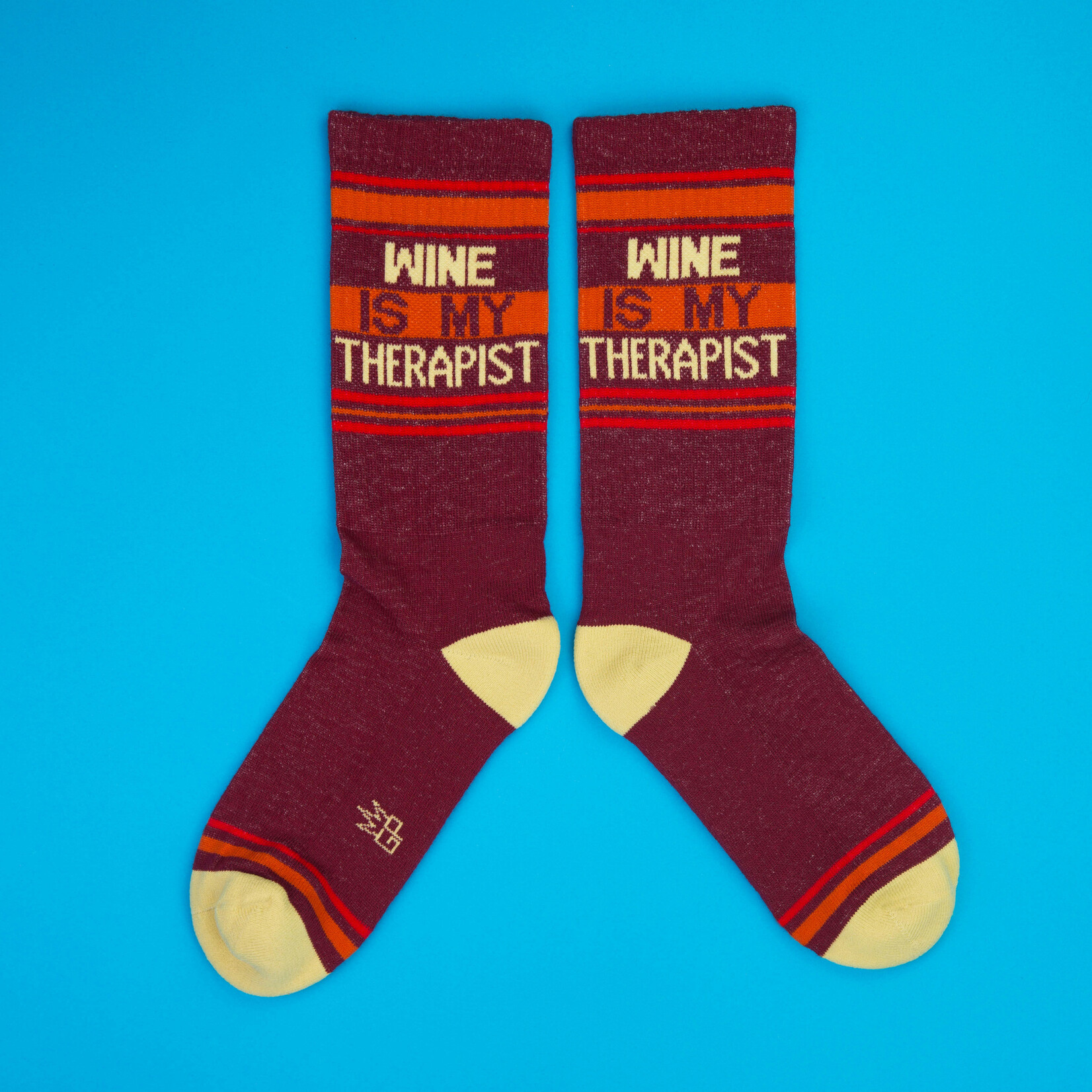 Gumball Poodle Wine is My Therapist Gym Crew Socks