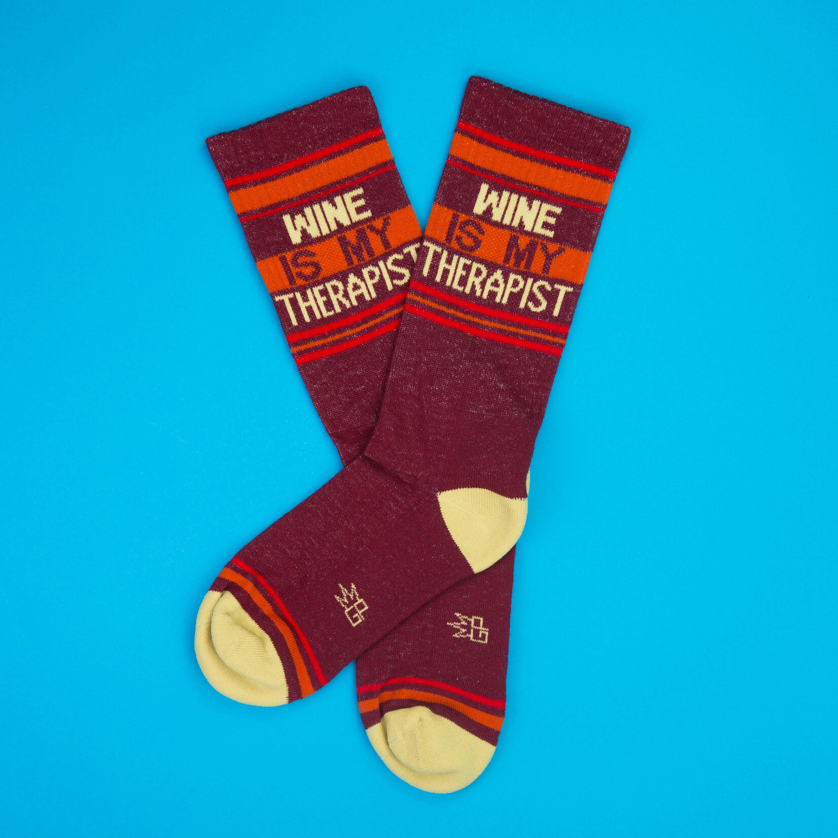 Gumball Poodle Wine is My Therapist Gym Crew Socks