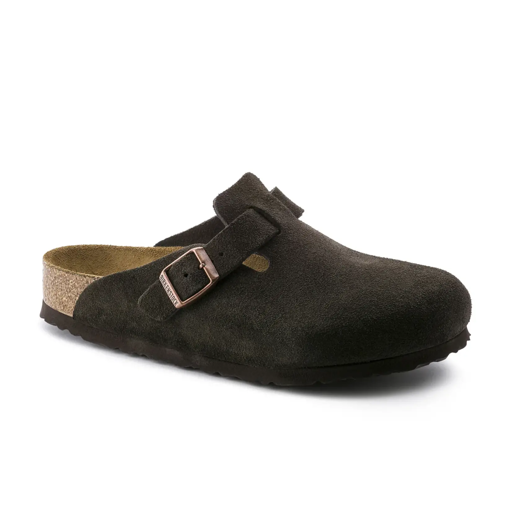 Birkenstock Boston SFB Mocca Suede Leather Regular