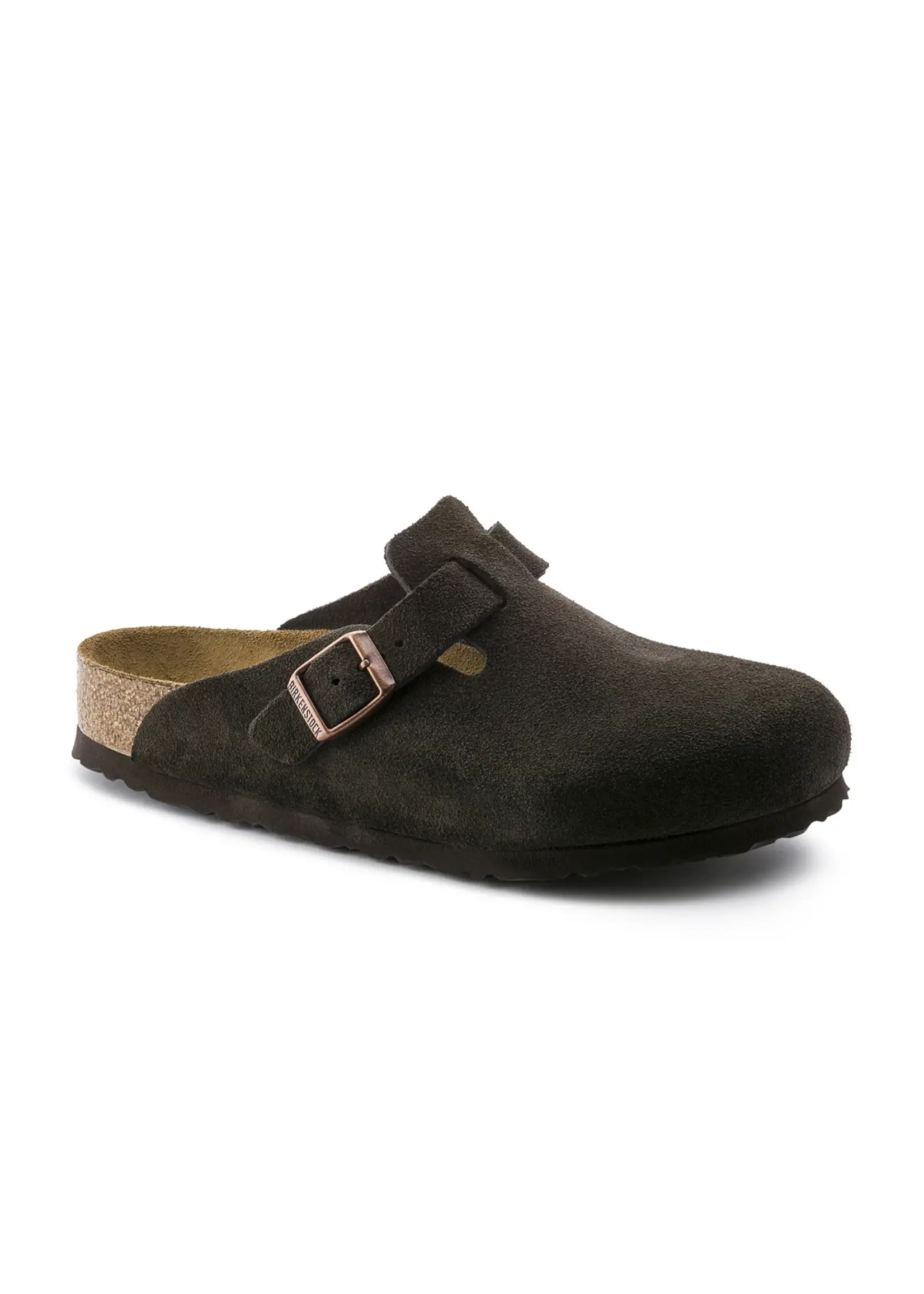 Birkenstock Boston SFB Mocca Suede Leather Regular