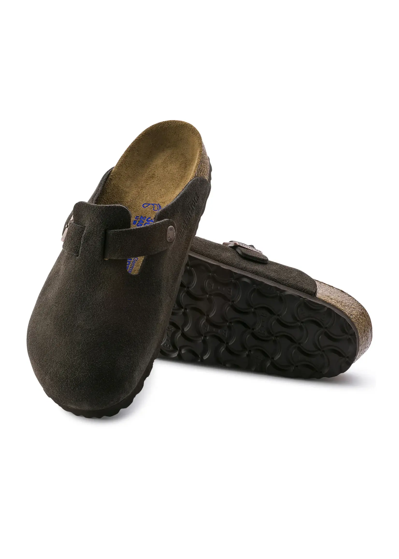 Birkenstock Boston SFB Mocca Suede Leather Regular