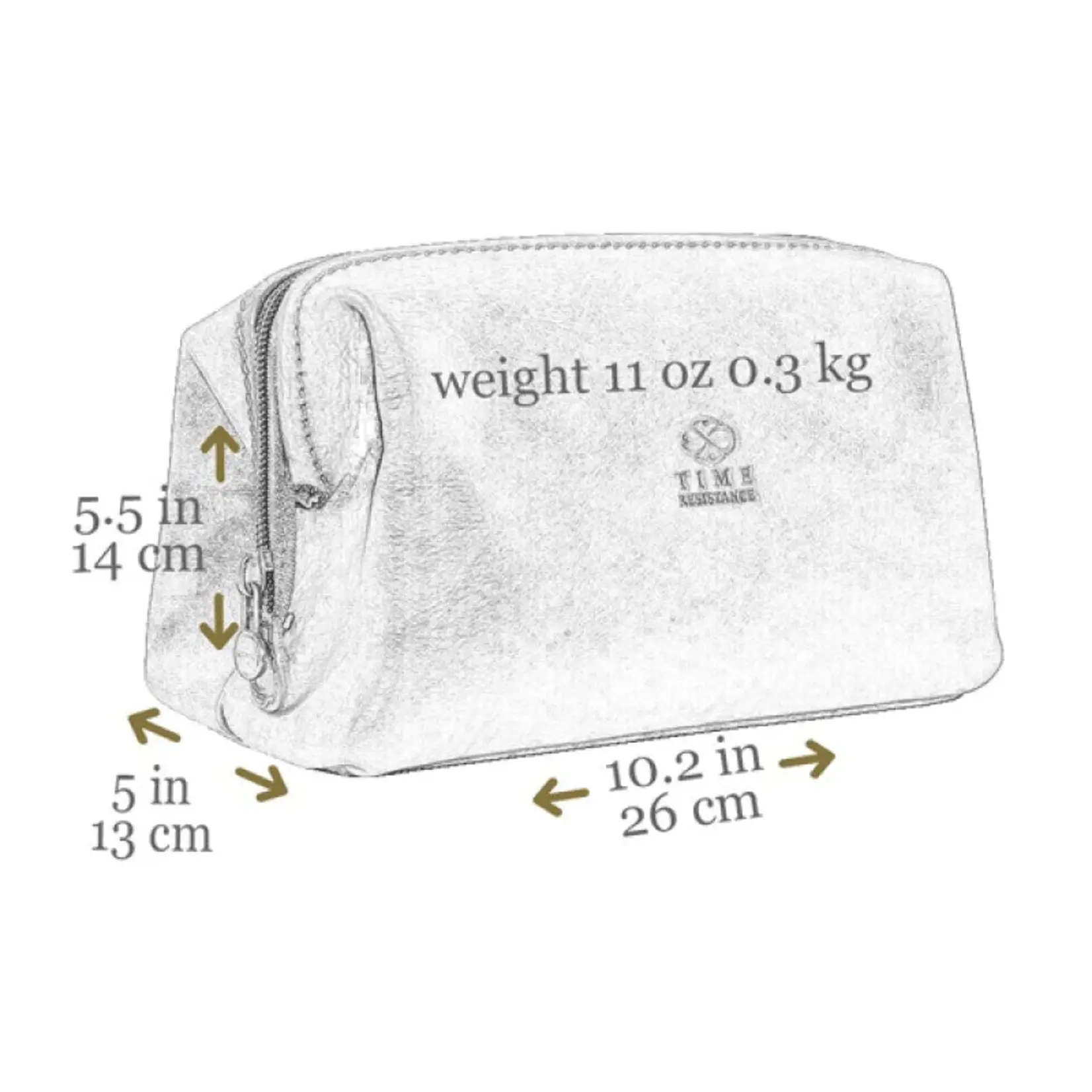 Time Resistance Leather Toiletry Bag - Four Past Midnight