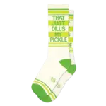Gumball Poodle That Just Dills My Pickle Gym Crew Socks