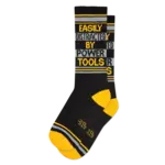 Gumball Poodle Easily Distracted By Power Tools Gym Crew Socks