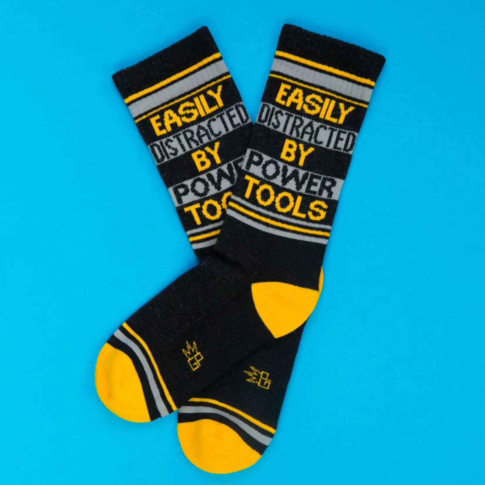 Gumball Poodle Easily Distracted By Power Tools Gym Crew Socks