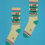 Gumball Poodle I Like Dogs More Than People Gym Crew Socks