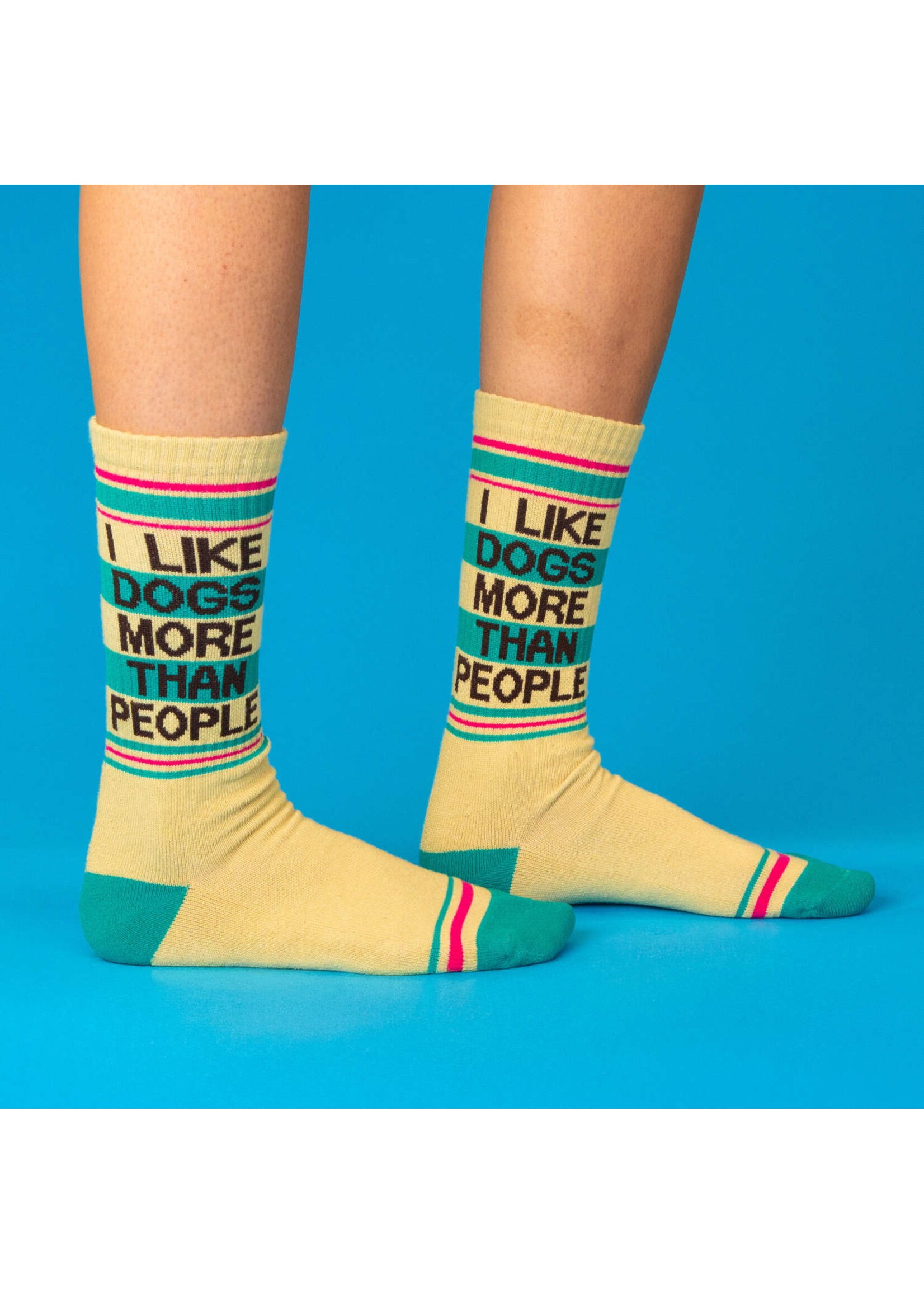 Gumball Poodle I Like Dogs More Than People Gym Crew Socks
