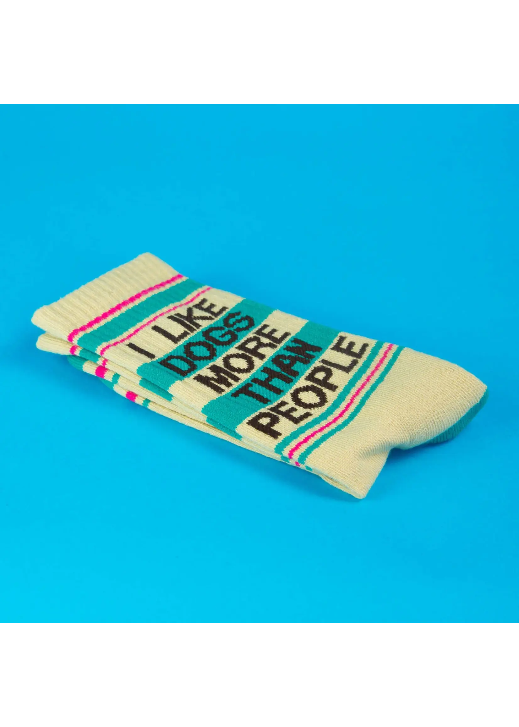 Gumball Poodle I Like Dogs More Than People Gym Crew Socks