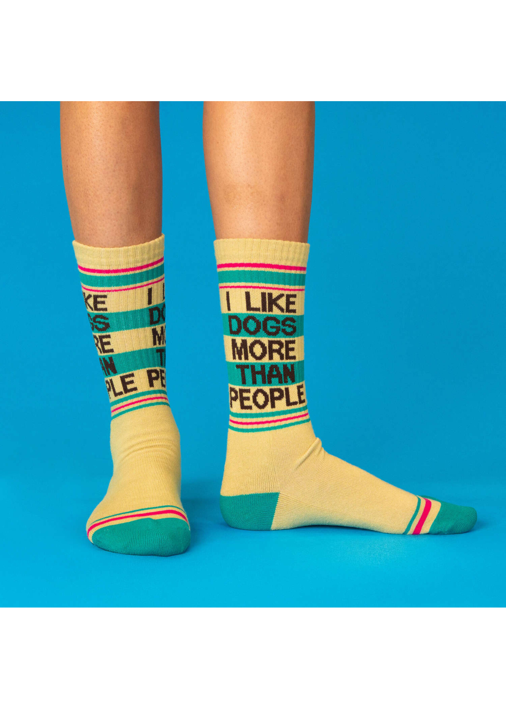 Gumball Poodle I Like Dogs More Than People Gym Crew Socks