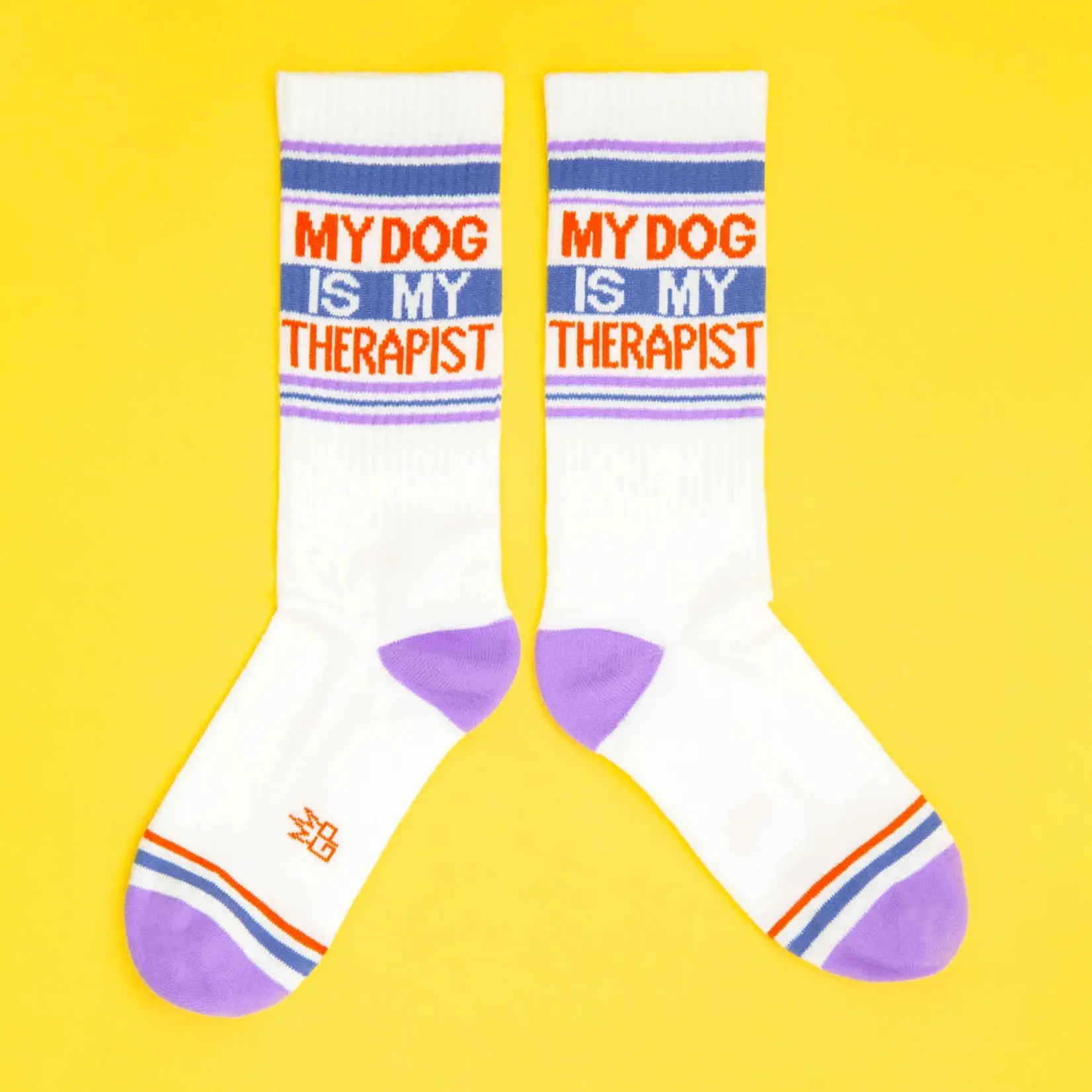 Gumball Poodle My Dog Is My Therapist Gym Crew Socks - Dog Lover Gift