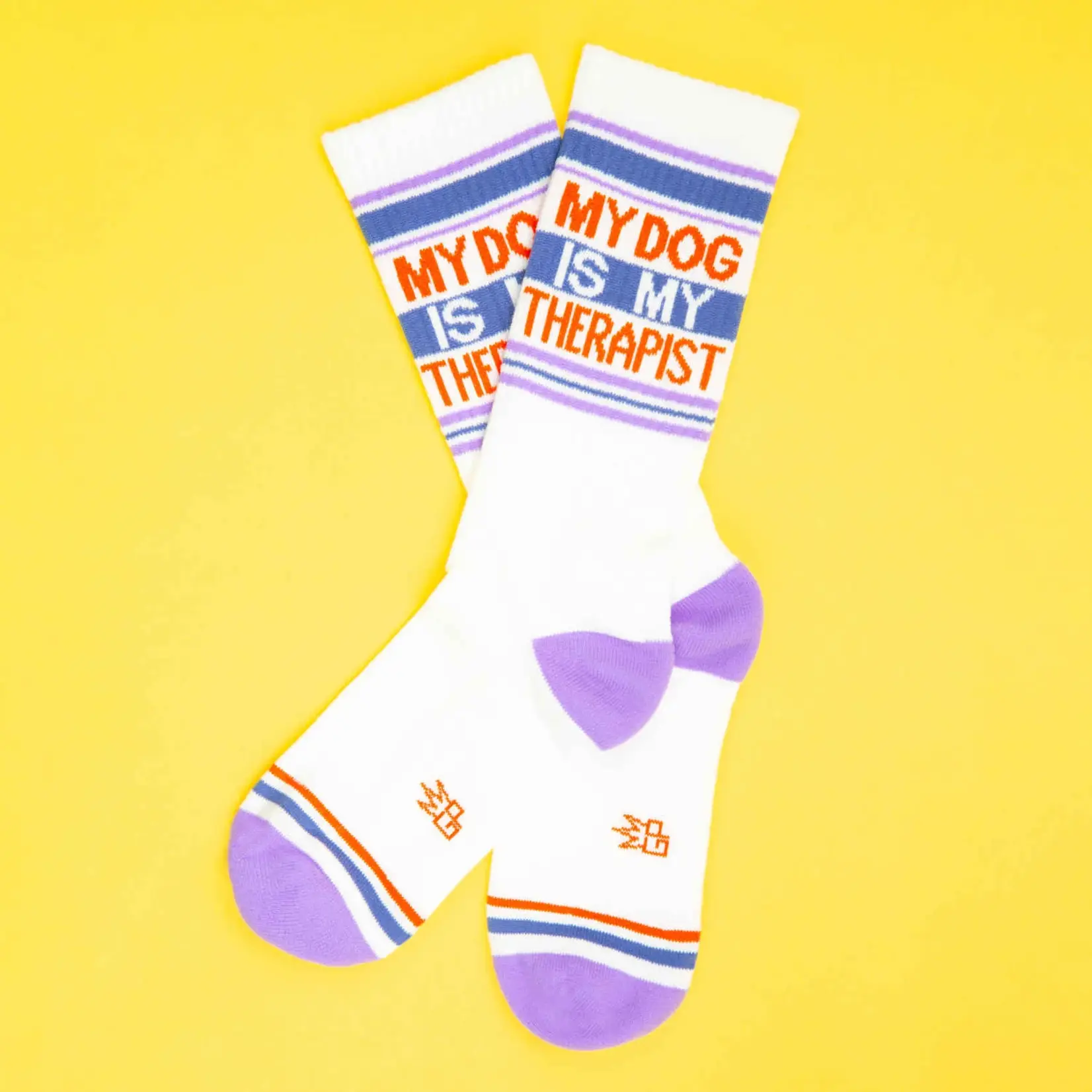 Gumball Poodle My Dog Is My Therapist Gym Crew Socks - Dog Lover Gift